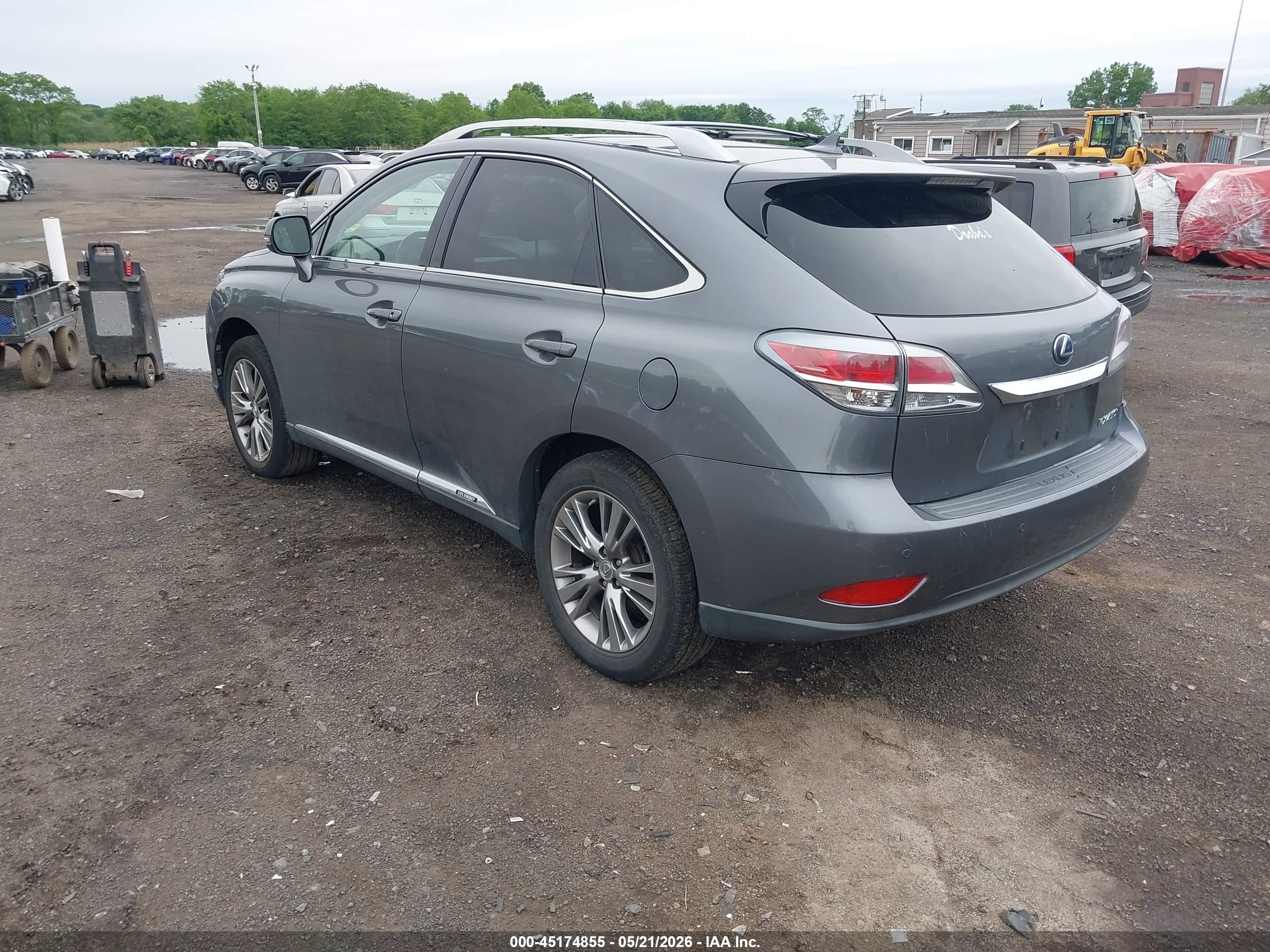 2013 Lexus Rx 450h Gray vin: JTJBC1BA5D2065722