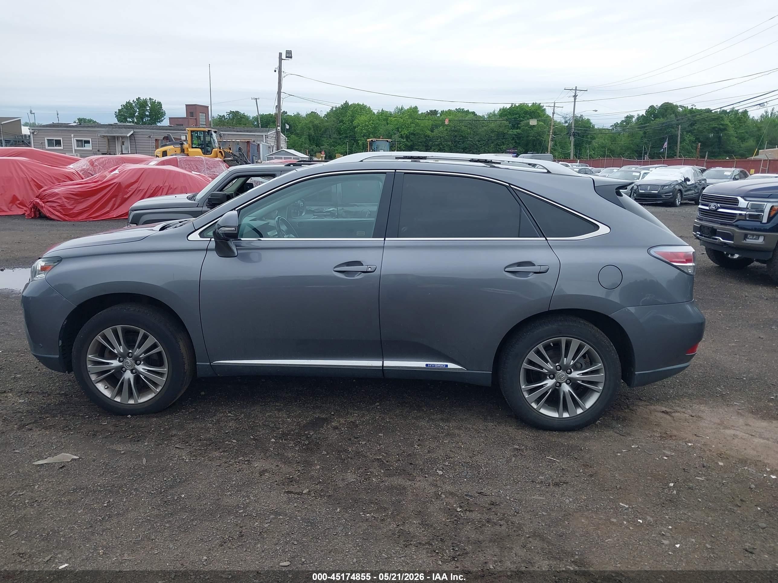 2013 Lexus Rx 450h Gray vin: JTJBC1BA5D2065722