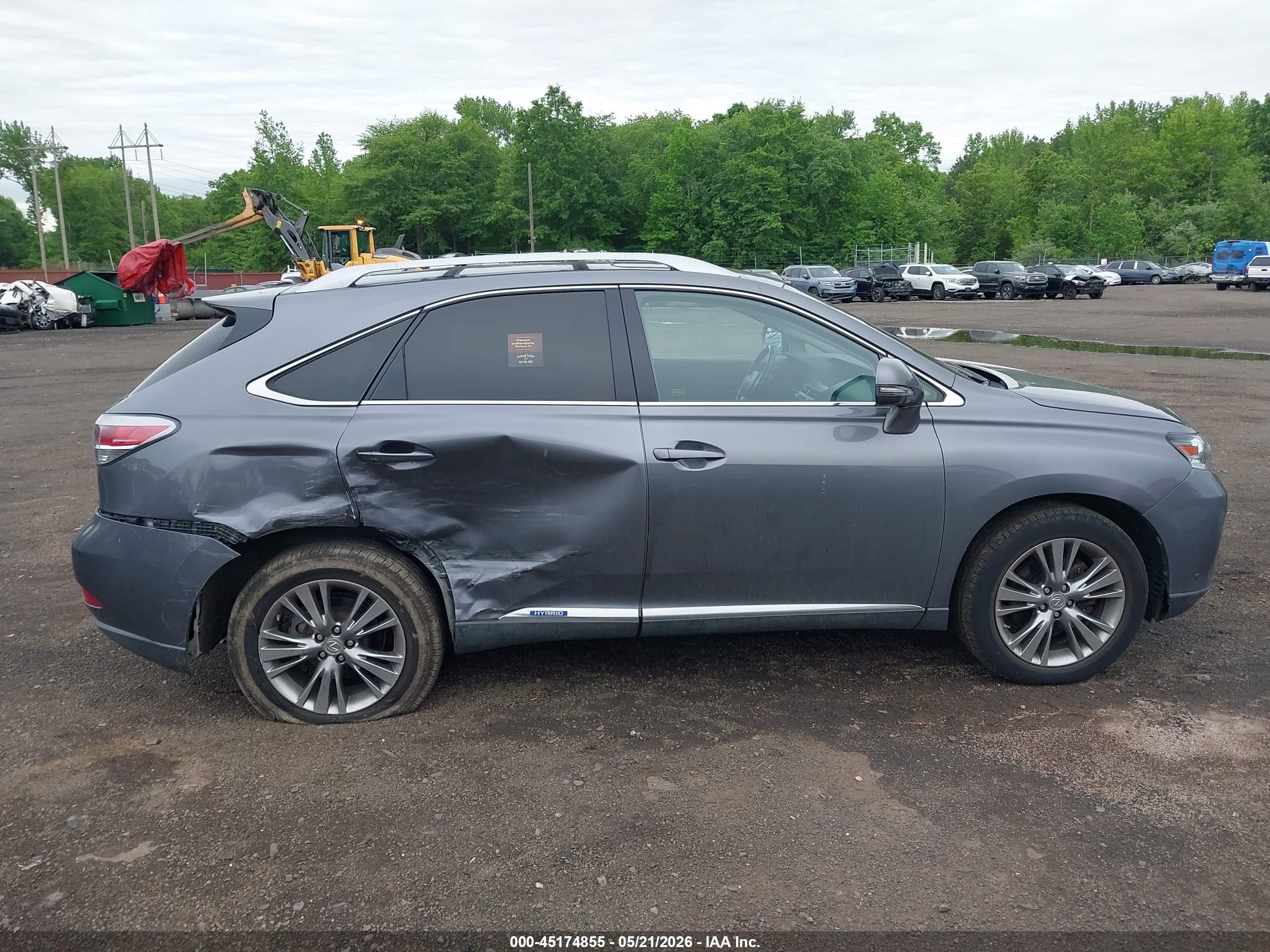 2013 Lexus Rx 450h Gray vin: JTJBC1BA5D2065722