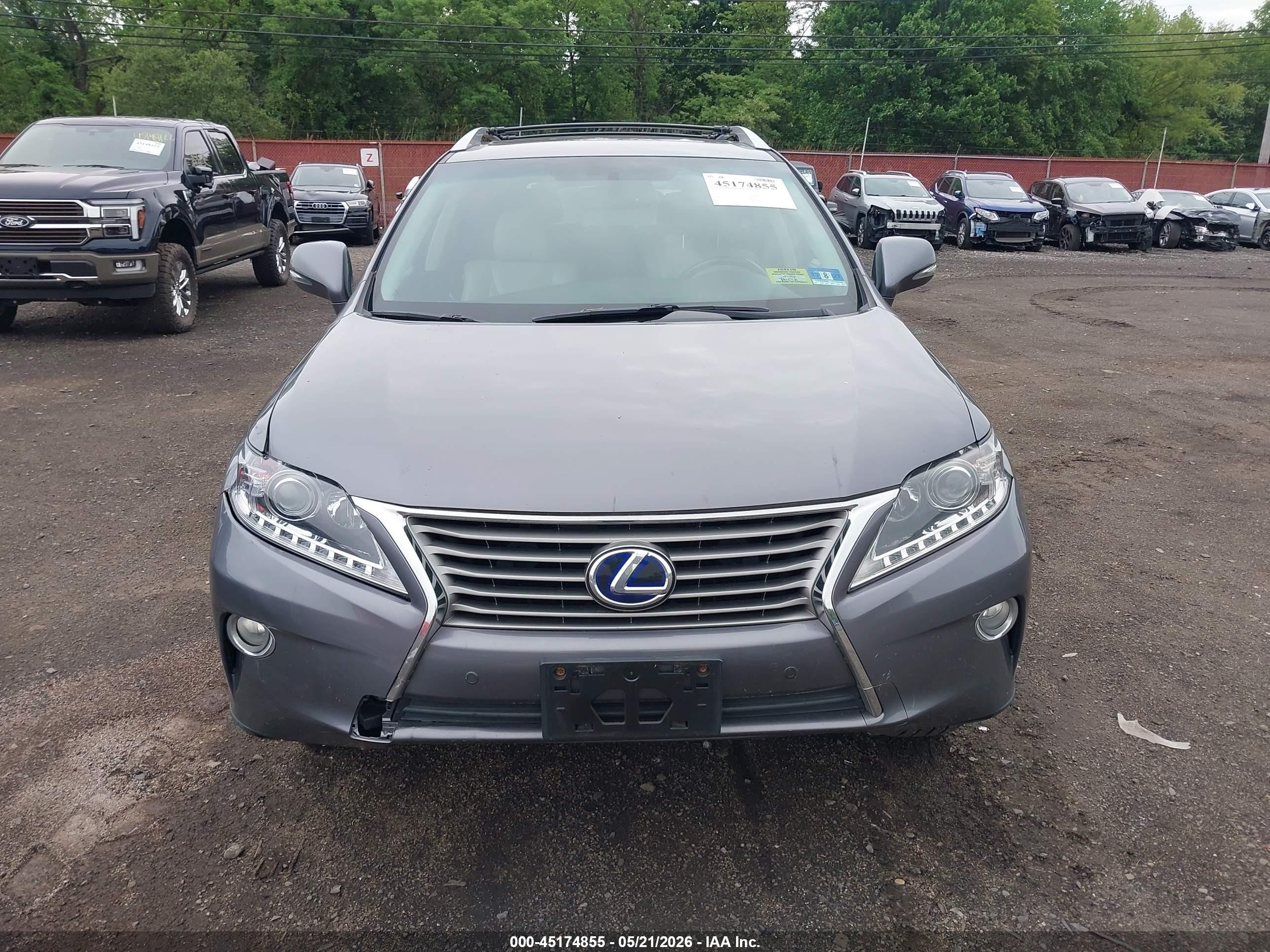 2013 Lexus Rx 450h Gray vin: JTJBC1BA5D2065722