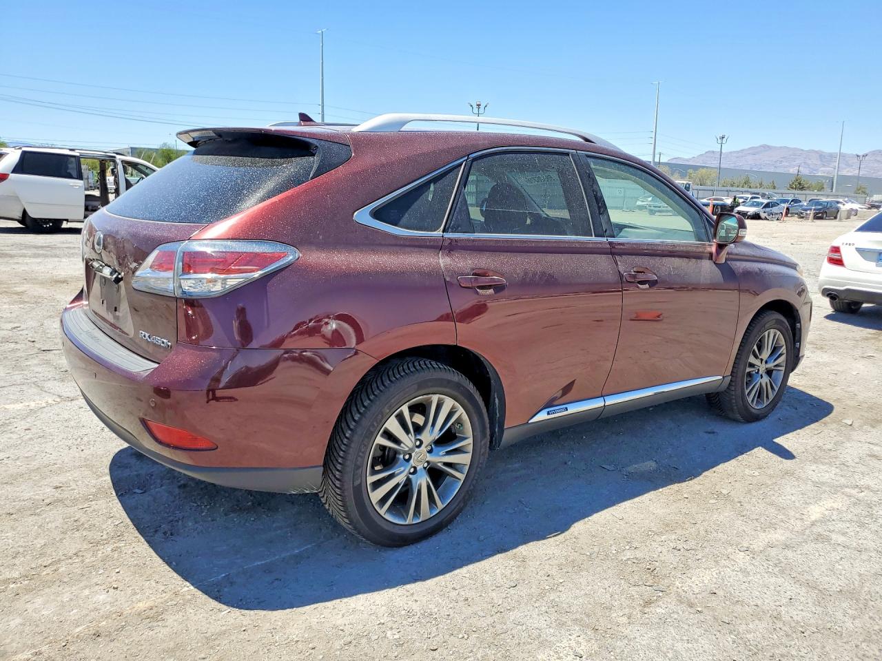 2013 Lexus Rx 450h Burgundy vin: JTJBC1BA5D2445739