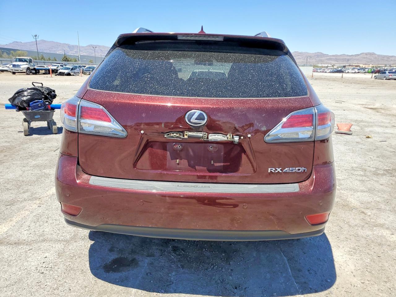 2013 Lexus Rx 450h Burgundy vin: JTJBC1BA5D2445739
