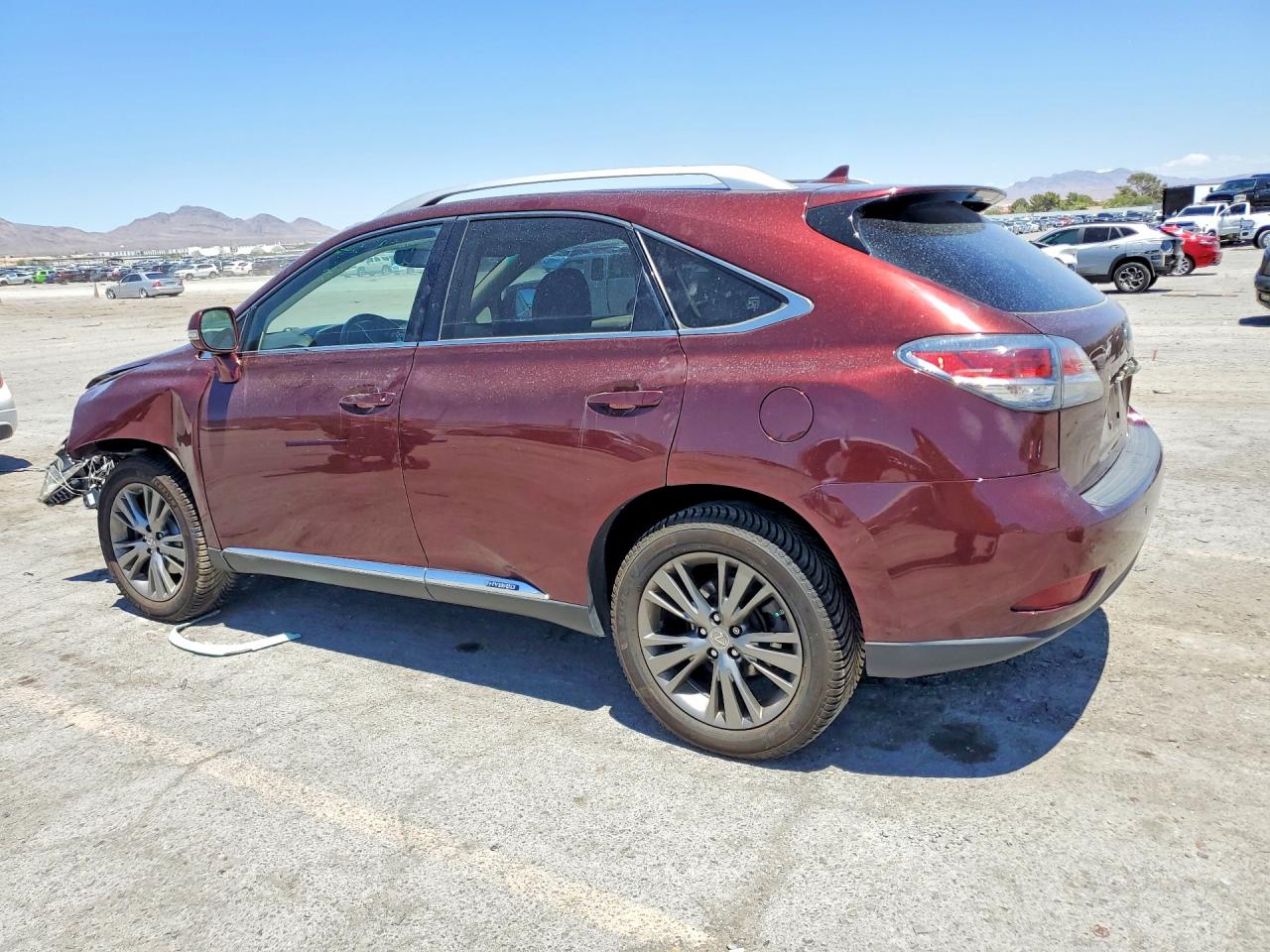 2013 Lexus Rx 450h Burgundy vin: JTJBC1BA5D2445739