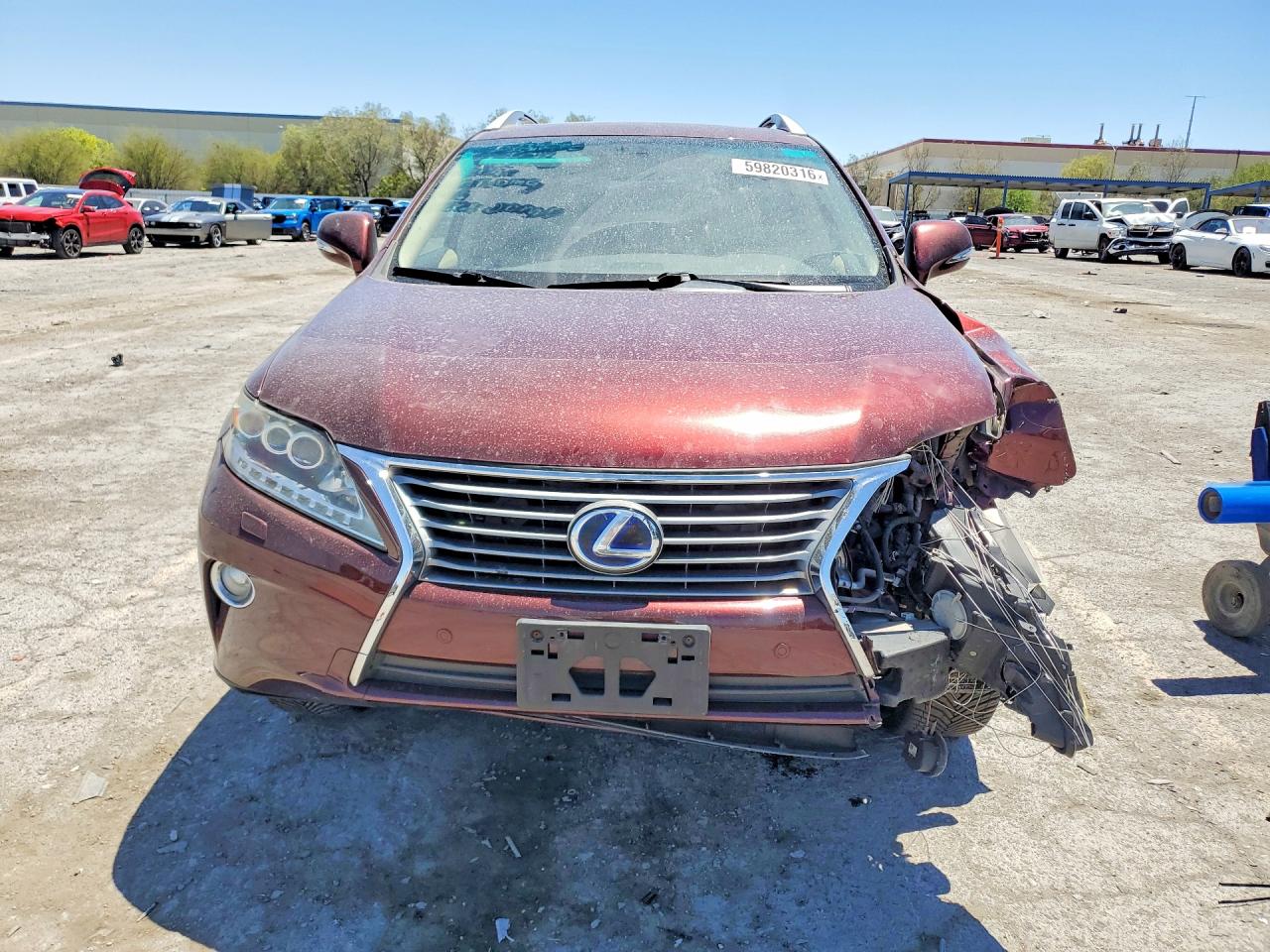 2013 Lexus Rx 450h Burgundy vin: JTJBC1BA5D2445739