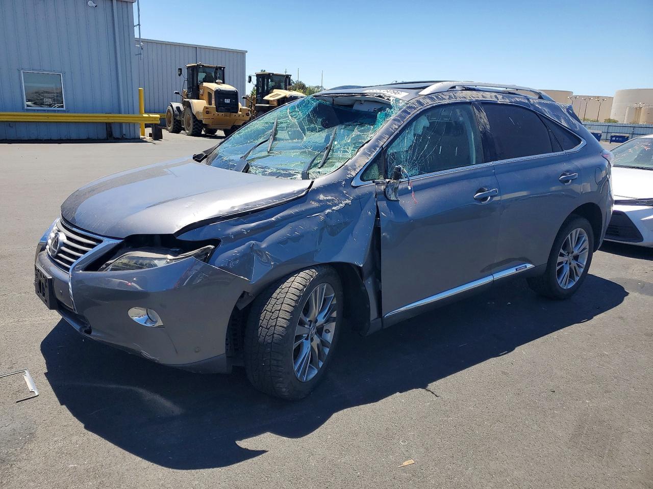 2014 Lexus Rx 450h Gray vin: JTJBC1BA5E2455219