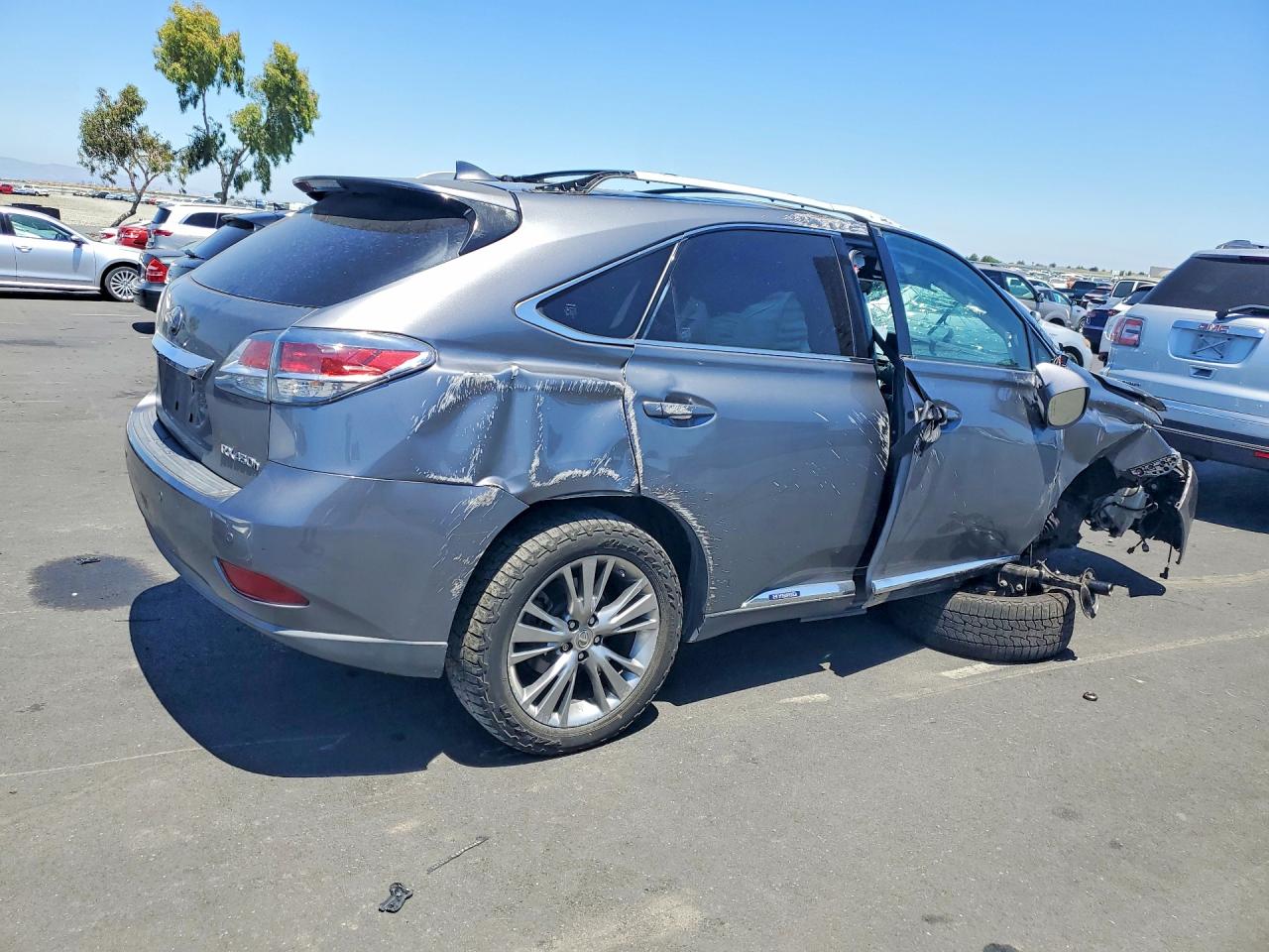 2014 Lexus Rx 450h Gray vin: JTJBC1BA5E2455219