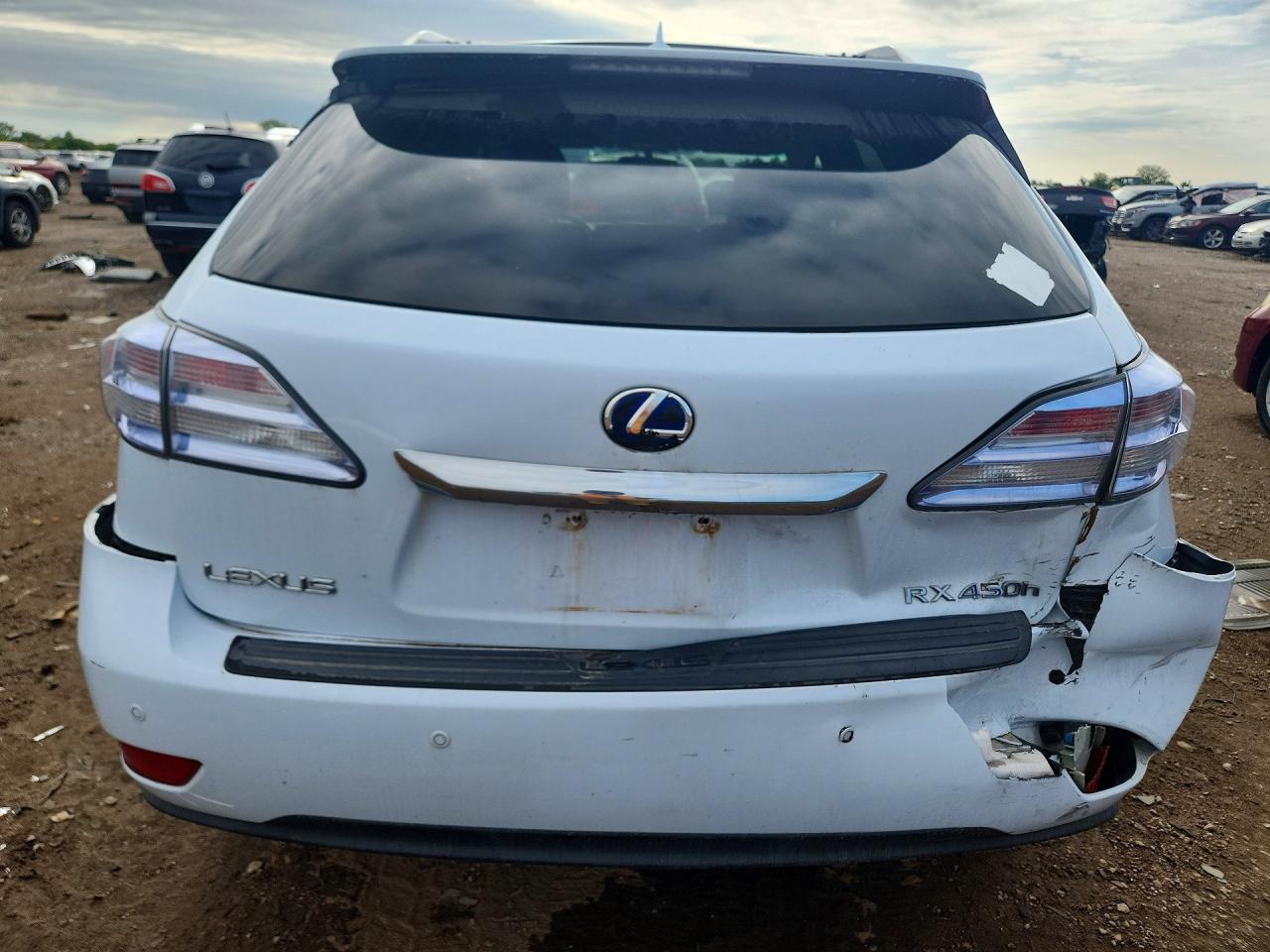 2010 Lexus Rx 450h White vin: JTJBC1BA6A2009851