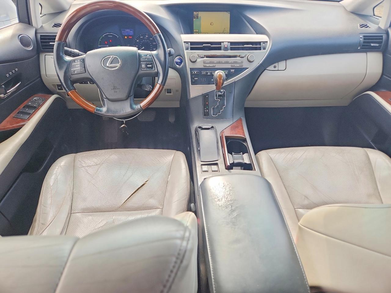 2010 Lexus Rx 450h White vin: JTJBC1BA6A2009851