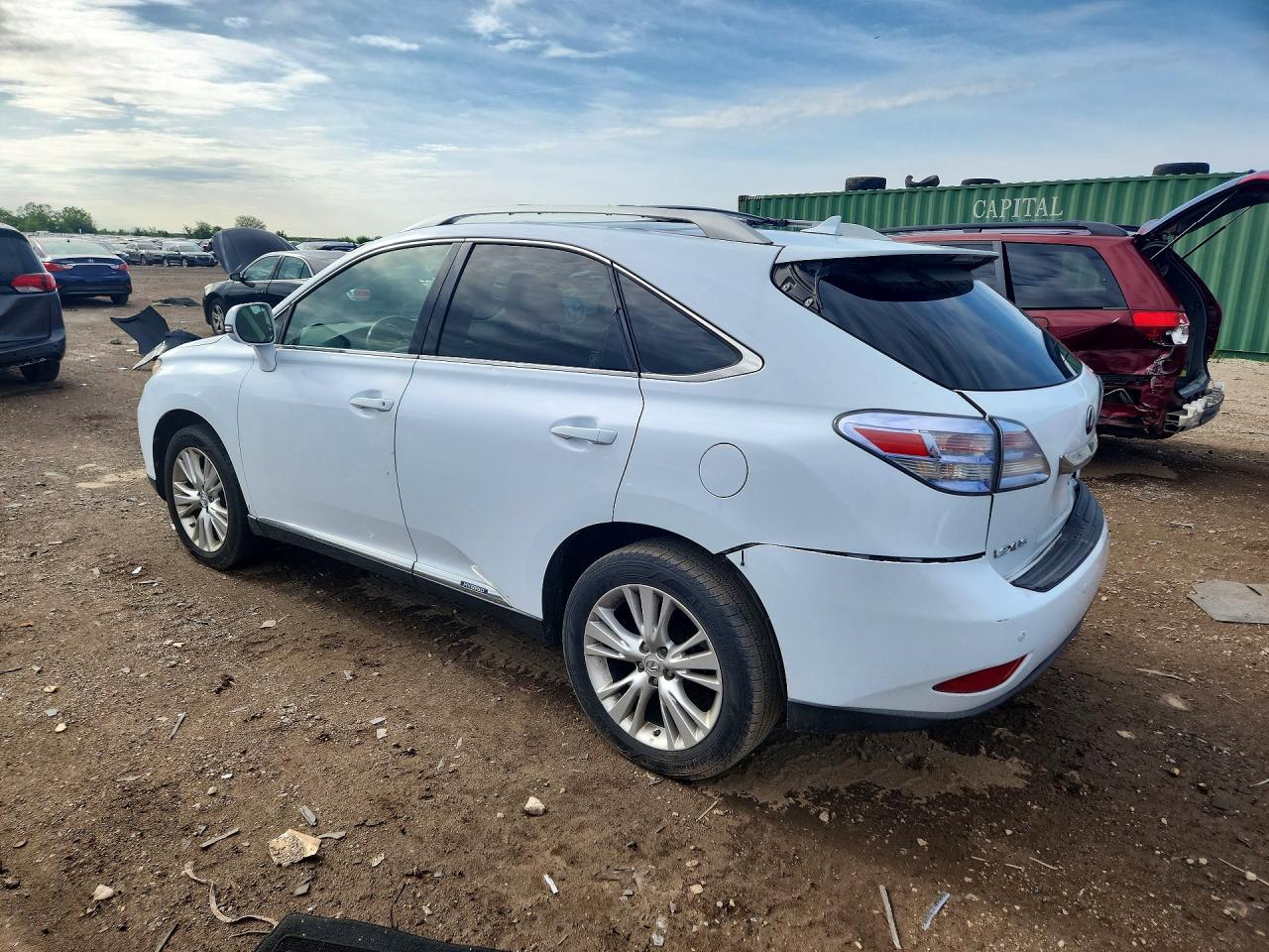 2010 Lexus Rx 450h White vin: JTJBC1BA6A2009851