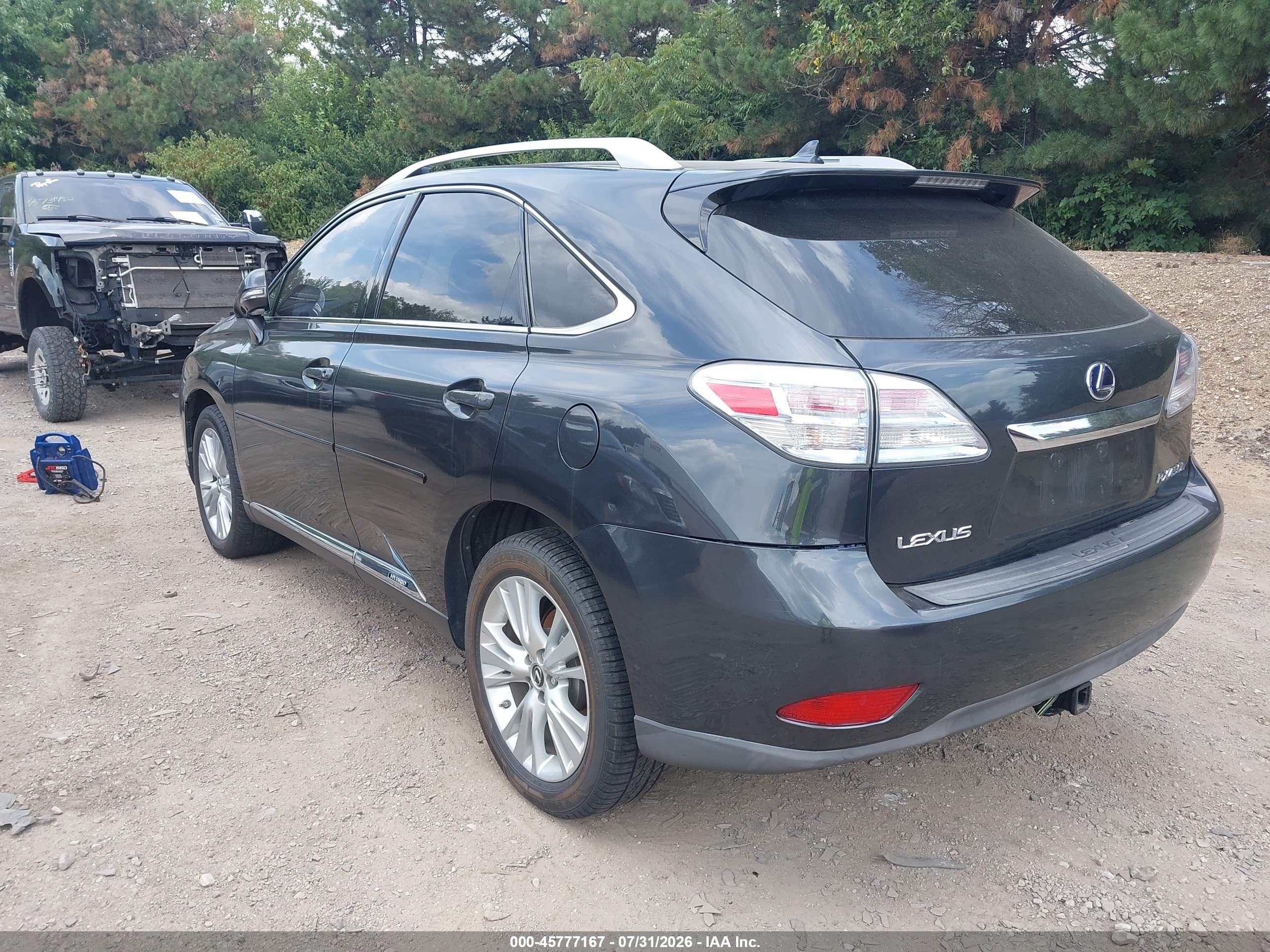 2010 Lexus Rx 450h   Black vin: JTJBC1BA6A2012331