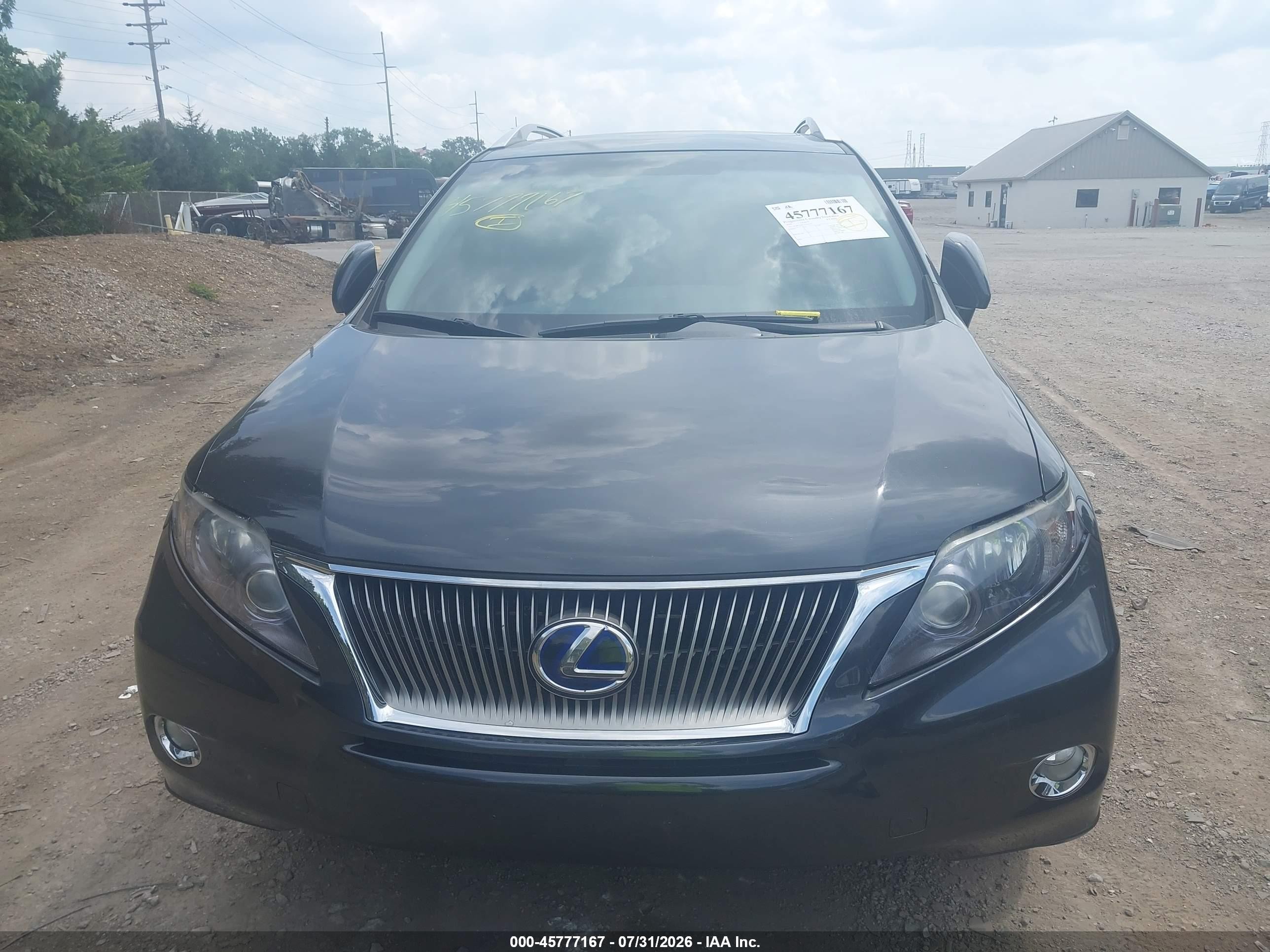2010 Lexus Rx 450h   Black vin: JTJBC1BA6A2012331