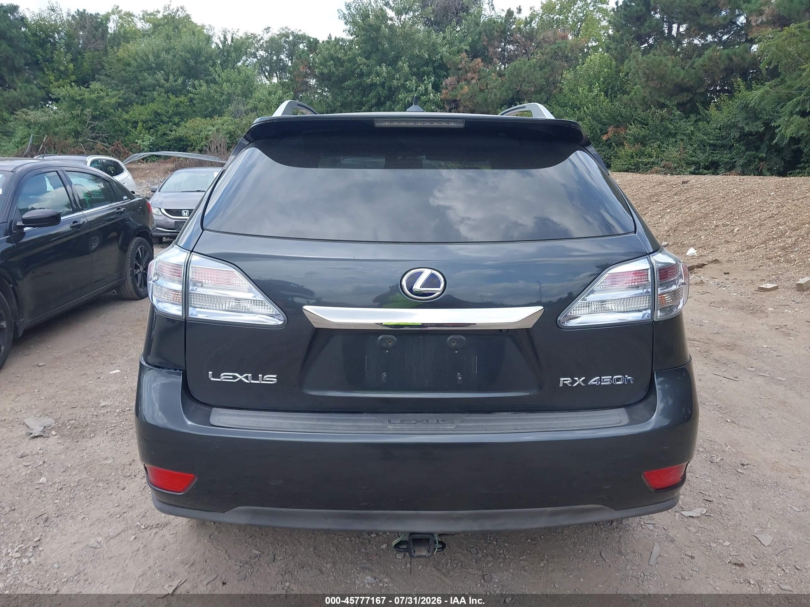 2010 Lexus Rx 450h   Black vin: JTJBC1BA6A2012331