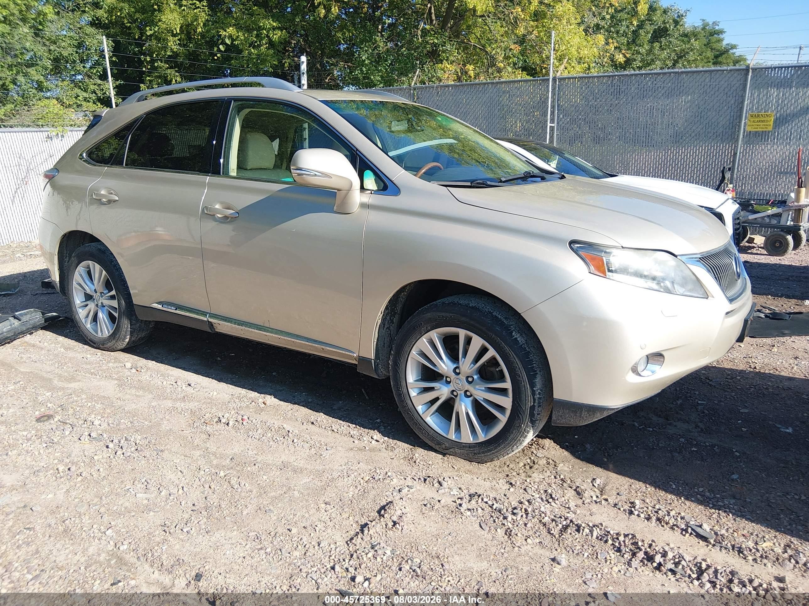 2011 Lexus Rx 450h   Champagne vin: JTJBC1BA6B2043449