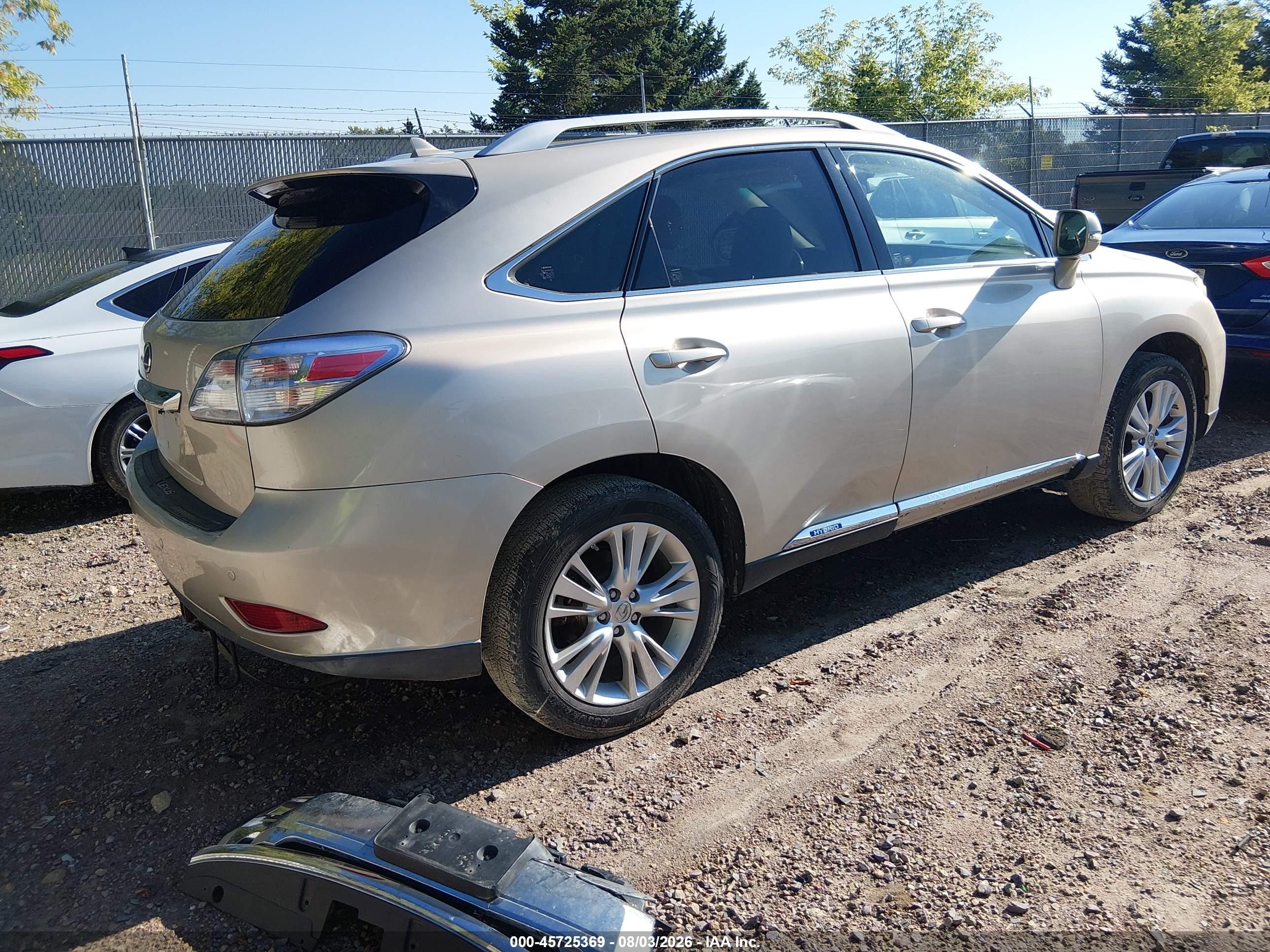 2011 Lexus Rx 450h   Champagne vin: JTJBC1BA6B2043449