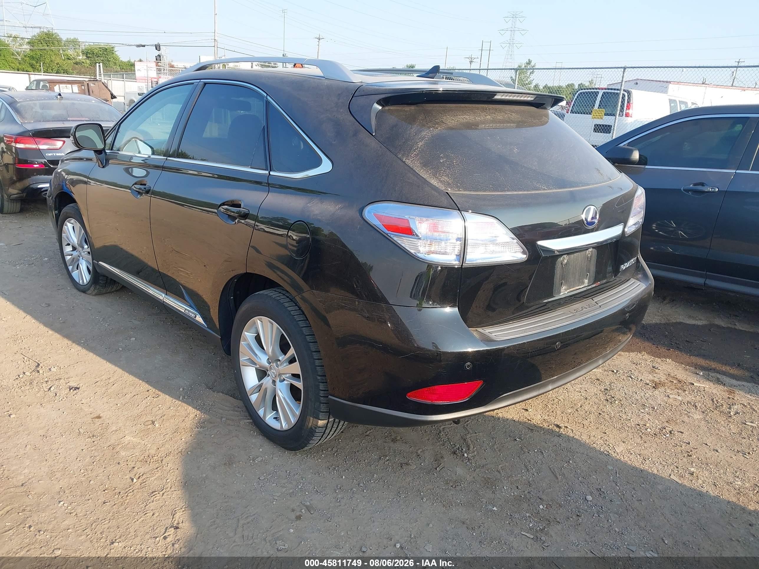 2011 Lexus Rx 450 Black vin: JTJBC1BA6B2418871