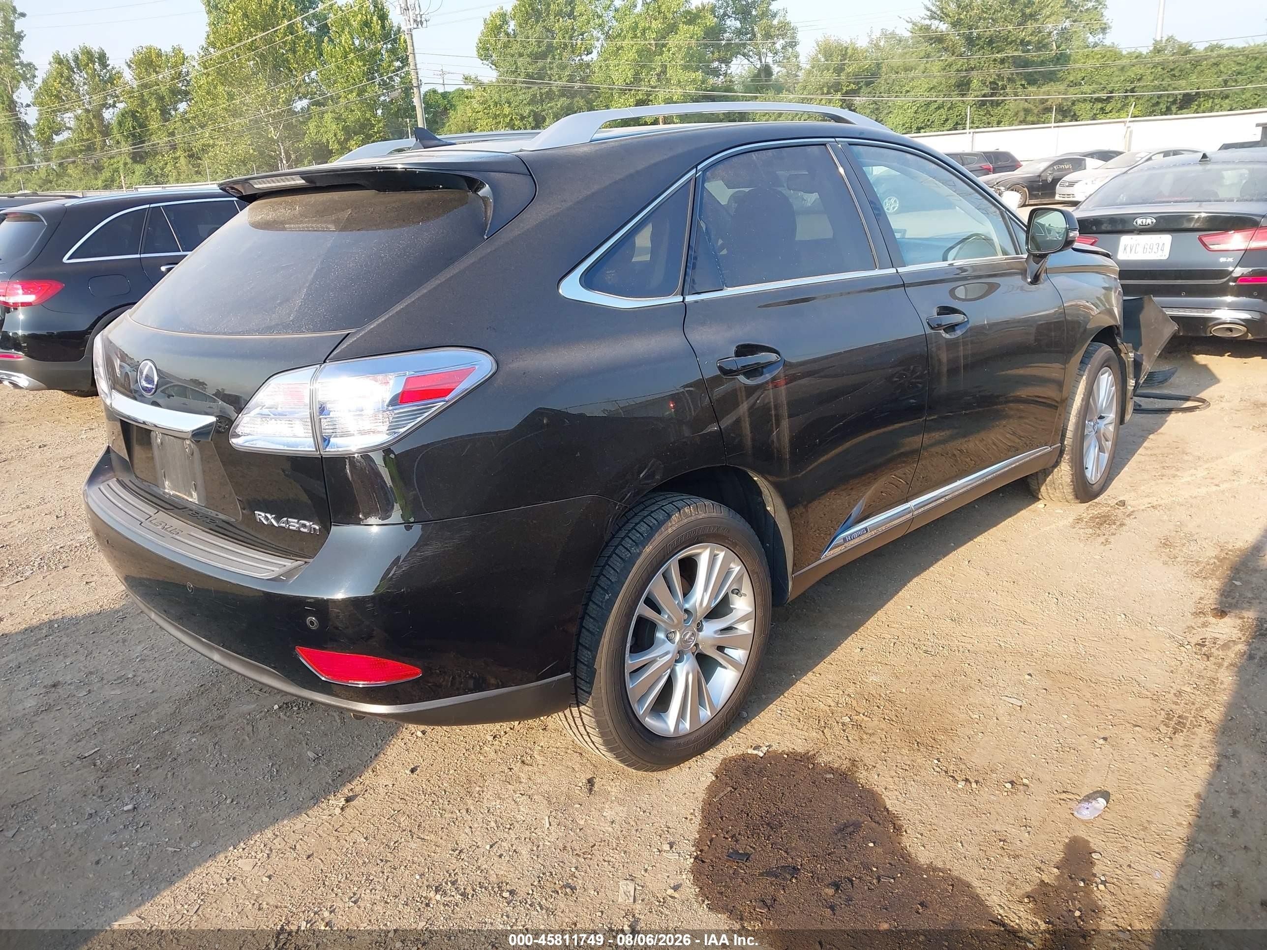 2011 Lexus Rx 450 Black vin: JTJBC1BA6B2418871
