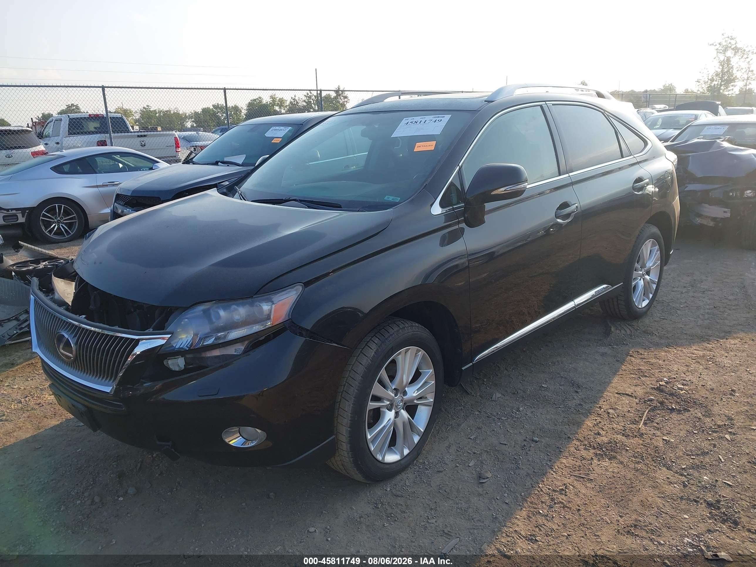 2011 Lexus Rx 450 Black vin: JTJBC1BA6B2418871
