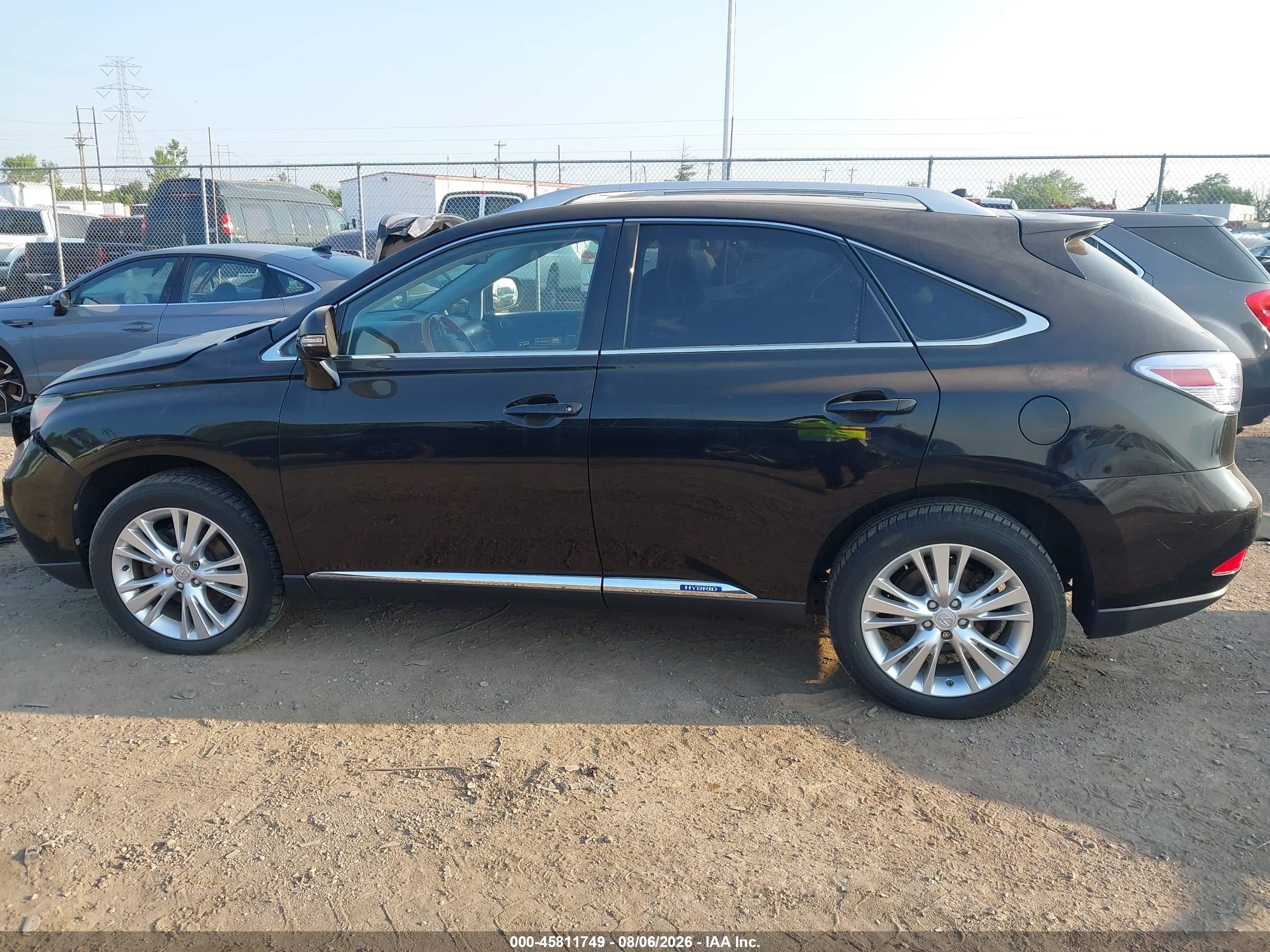 2011 Lexus Rx 450 Black vin: JTJBC1BA6B2418871