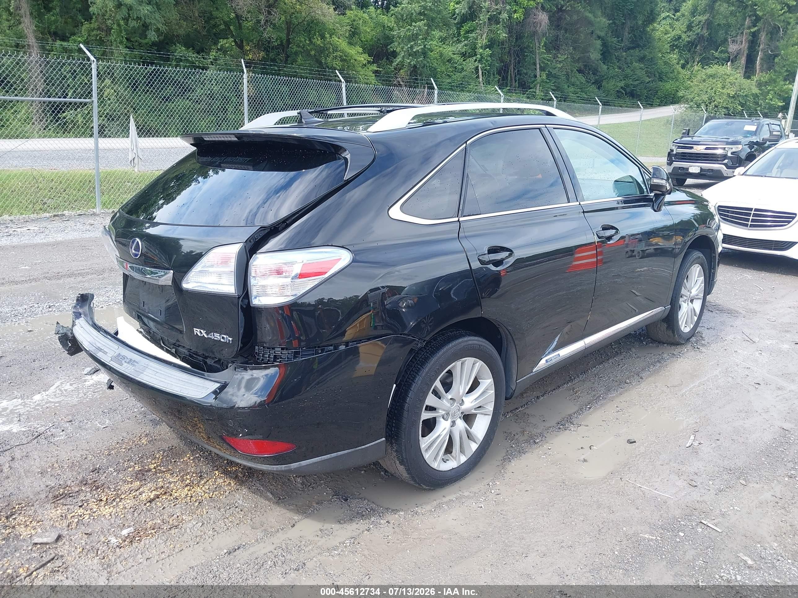 2012 Lexus Rx 450h   Черный vin: JTJBC1BA6C2432612