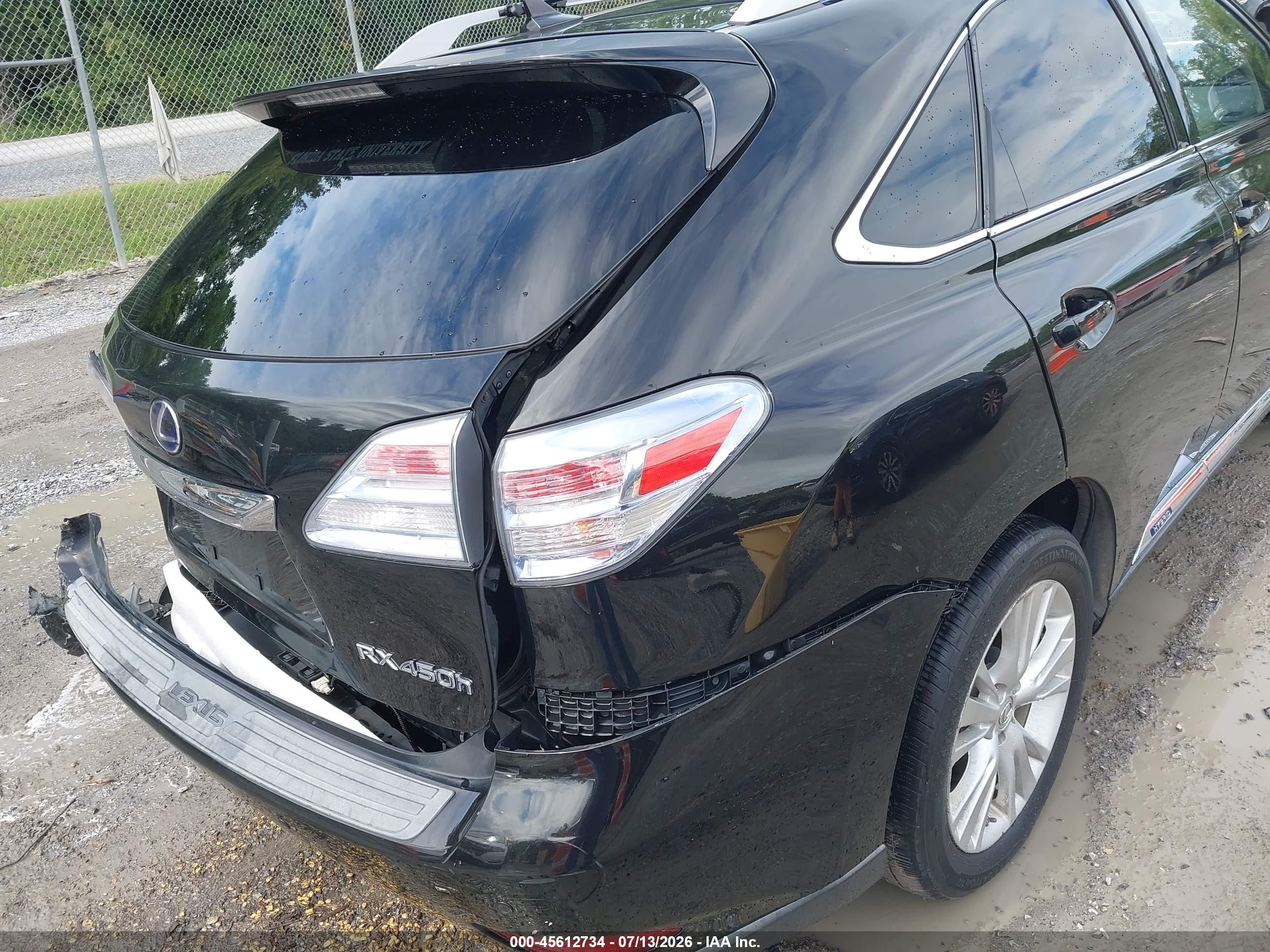2012 Lexus Rx 450h   Черный vin: JTJBC1BA6C2432612