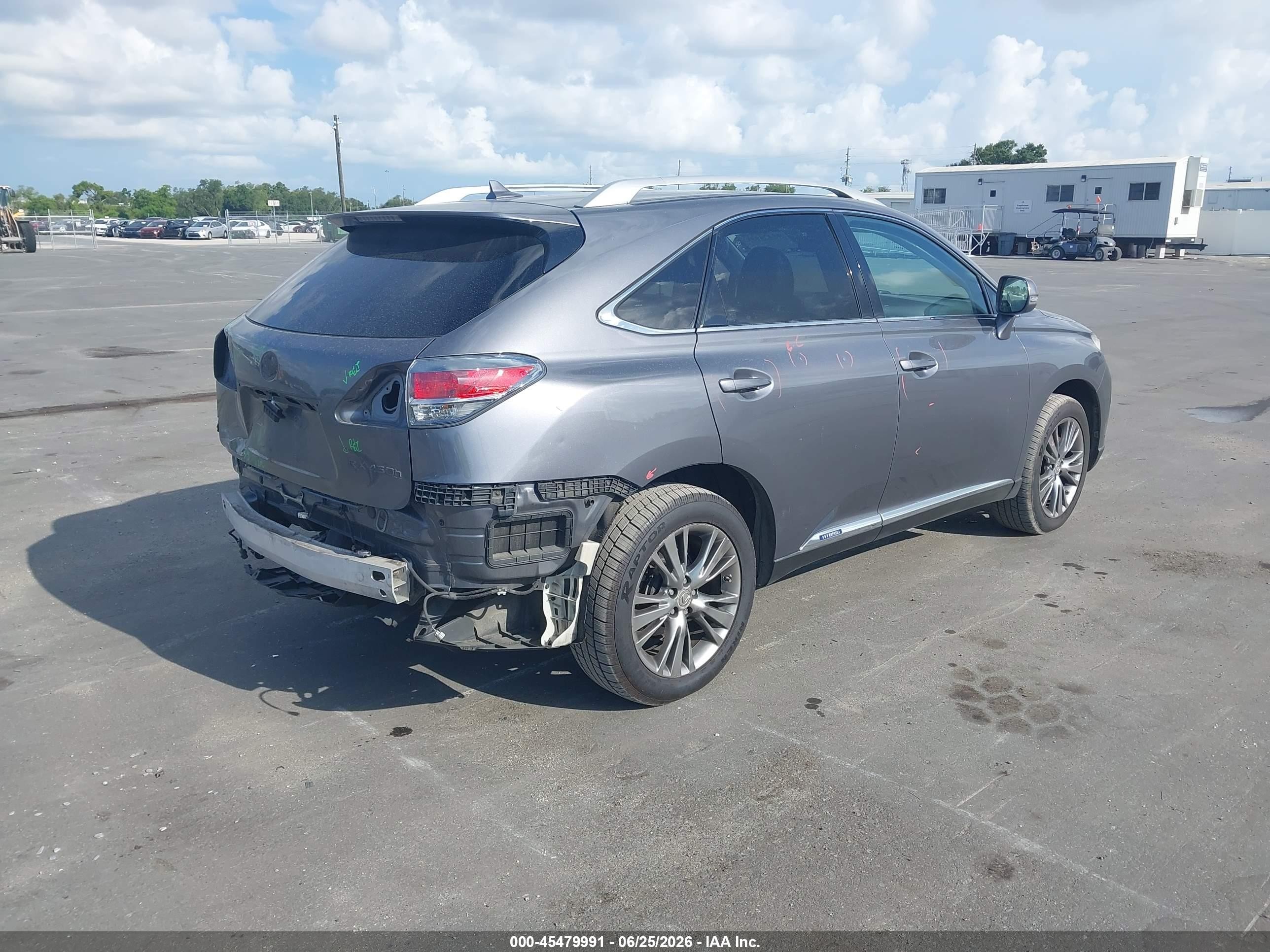 2013 Lexus Rx 450h   Gray vin: JTJBC1BA6D2052414