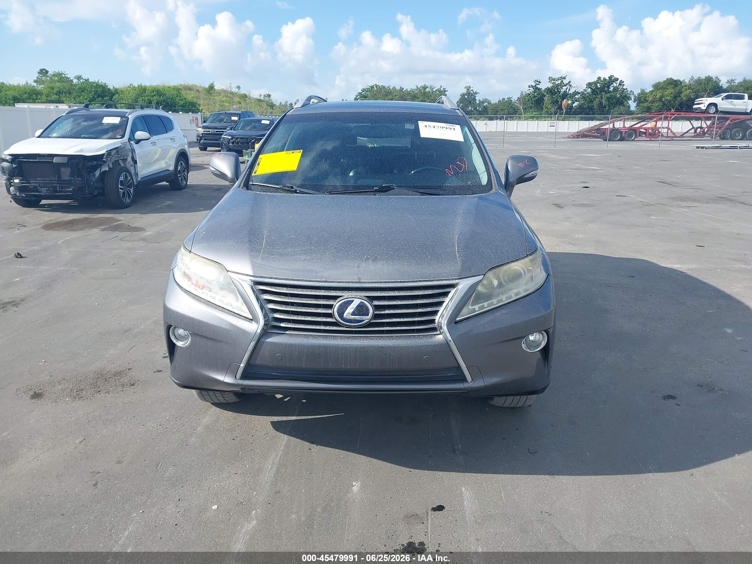 2013 Lexus Rx 450h   Gray vin: JTJBC1BA6D2052414