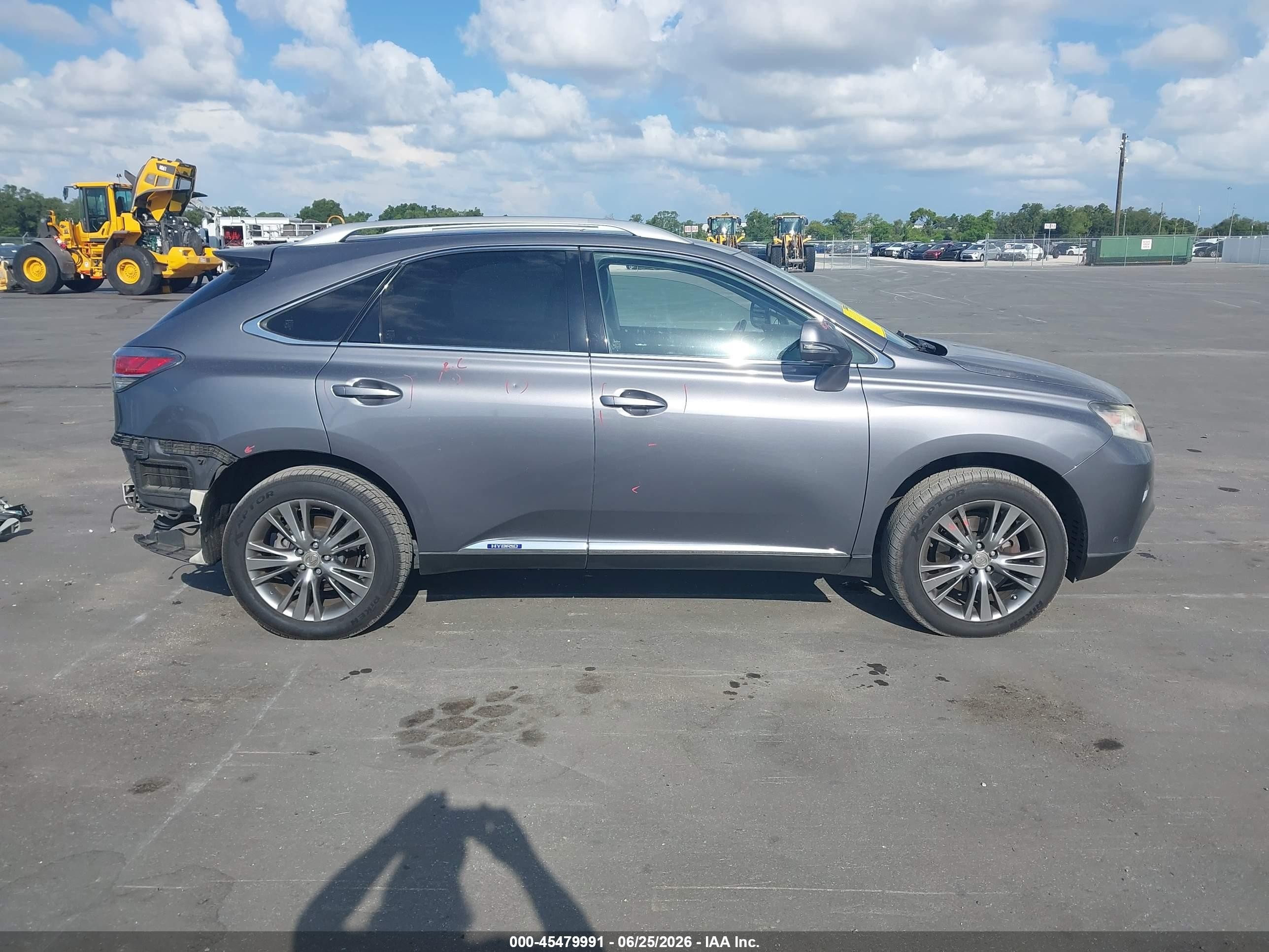 2013 Lexus Rx 450h   Gray vin: JTJBC1BA6D2052414