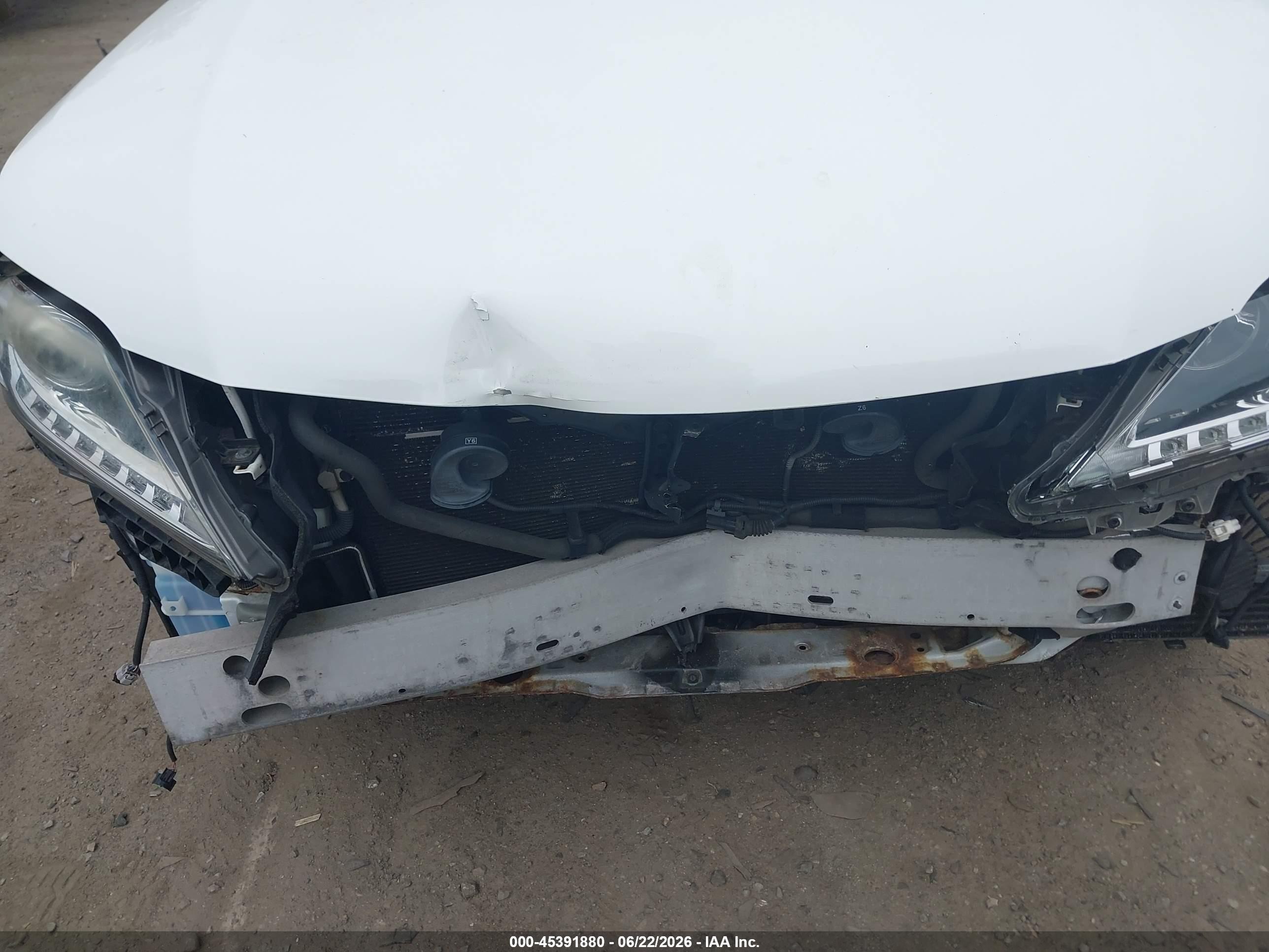 2013 Lexus Rx 450h White vin: JTJBC1BA6D2055376