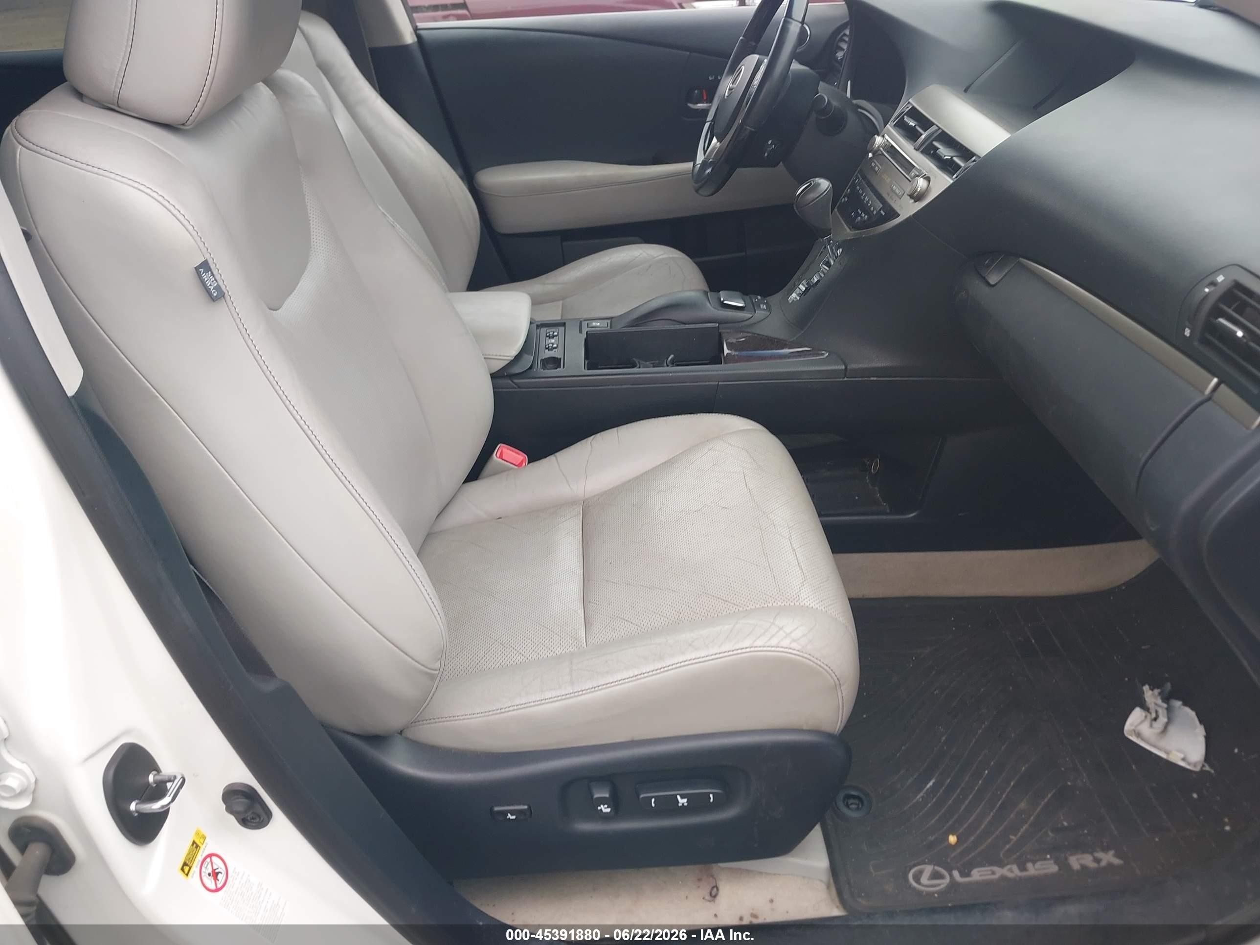 2013 Lexus Rx 450h White vin: JTJBC1BA6D2055376
