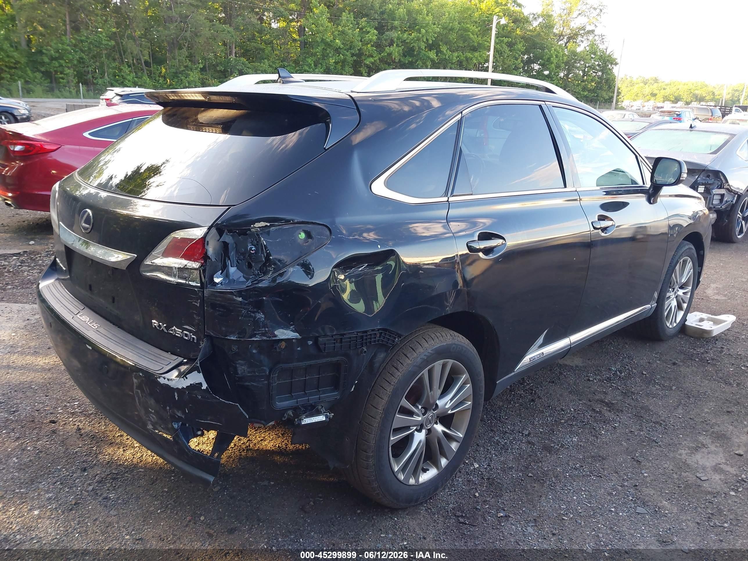 2013 Lexus Rx 450h   Black vin: JTJBC1BA6D2058133