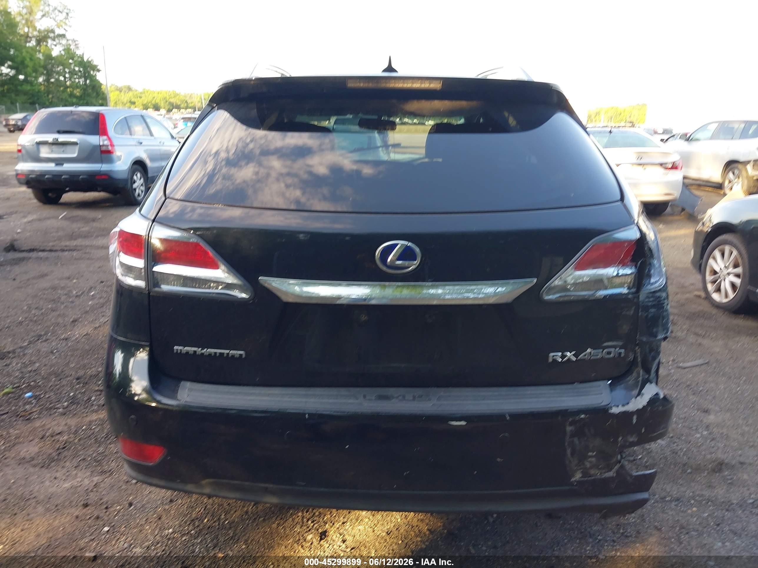 2013 Lexus Rx 450h   Black vin: JTJBC1BA6D2058133
