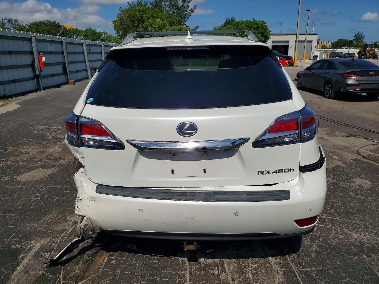 2013 Lexus Rx 450h White vin: JTJBC1BA6D2436502