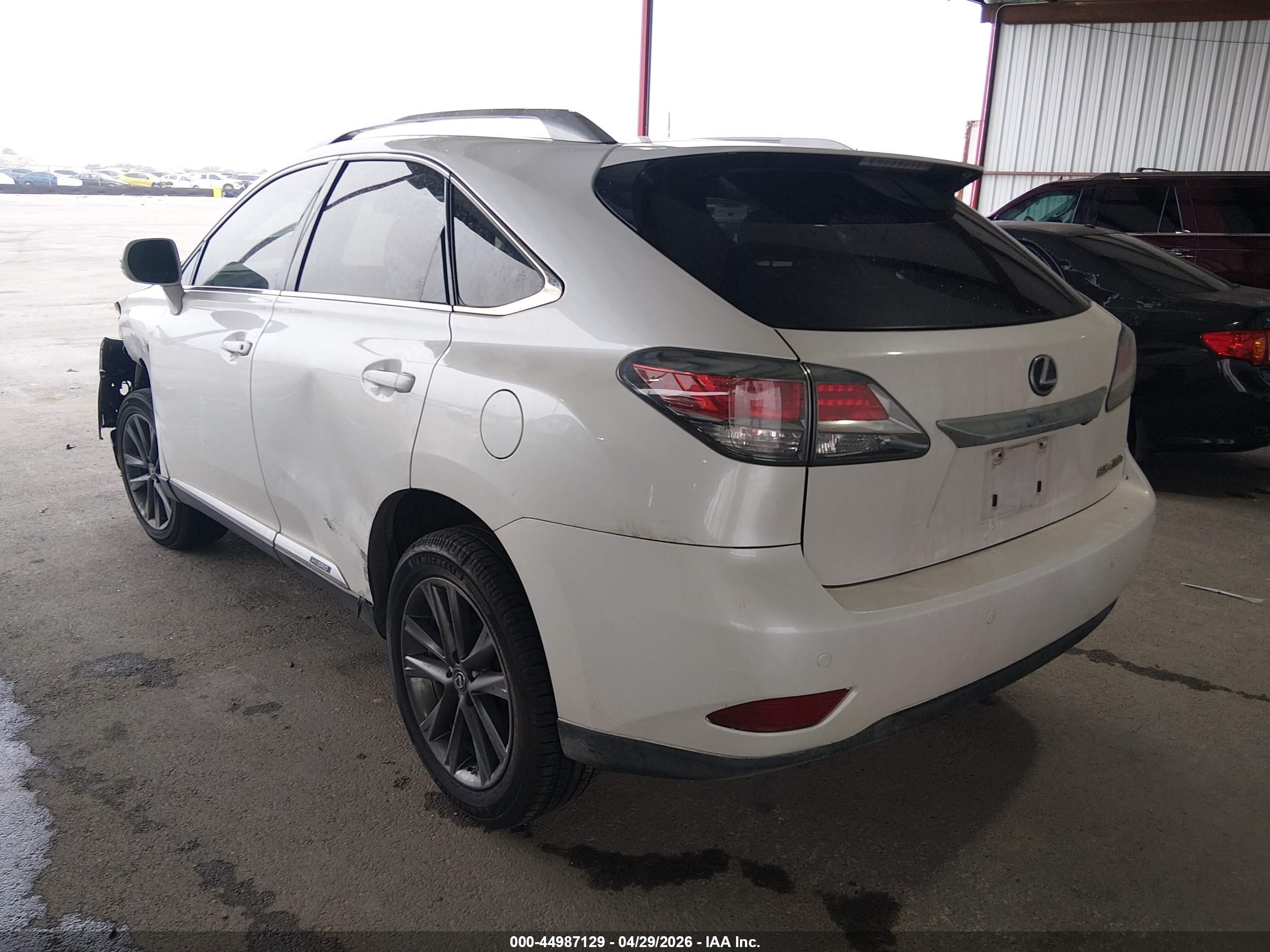 2013 Lexus Rx 450h   White vin: JTJBC1BA6D2446852