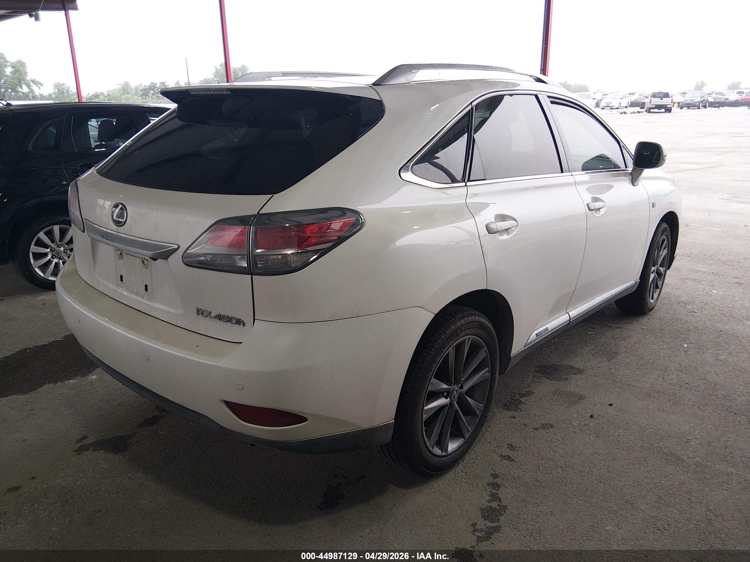 2013 Lexus Rx 450h   White vin: JTJBC1BA6D2446852