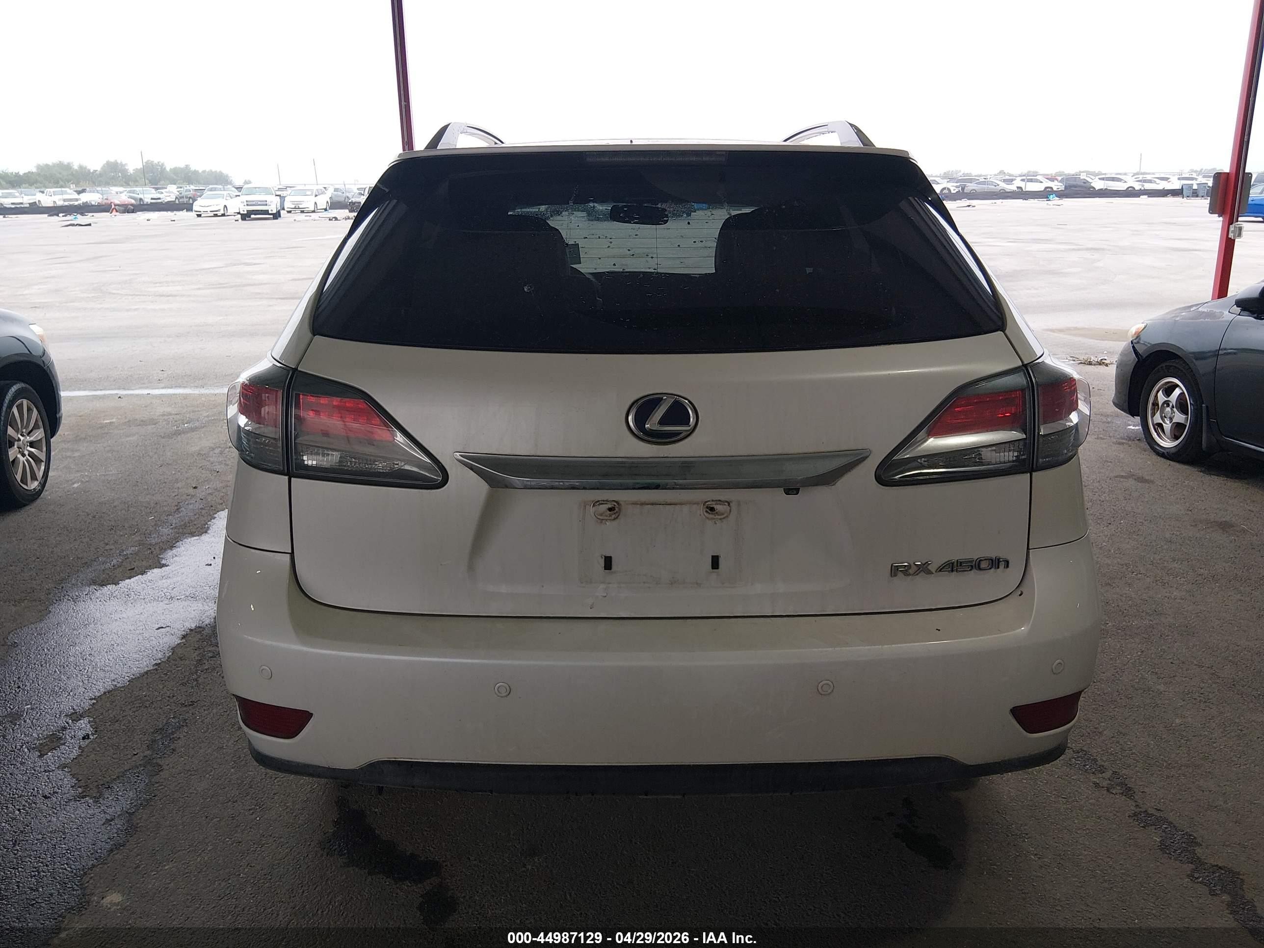 2013 Lexus Rx 450h   White vin: JTJBC1BA6D2446852
