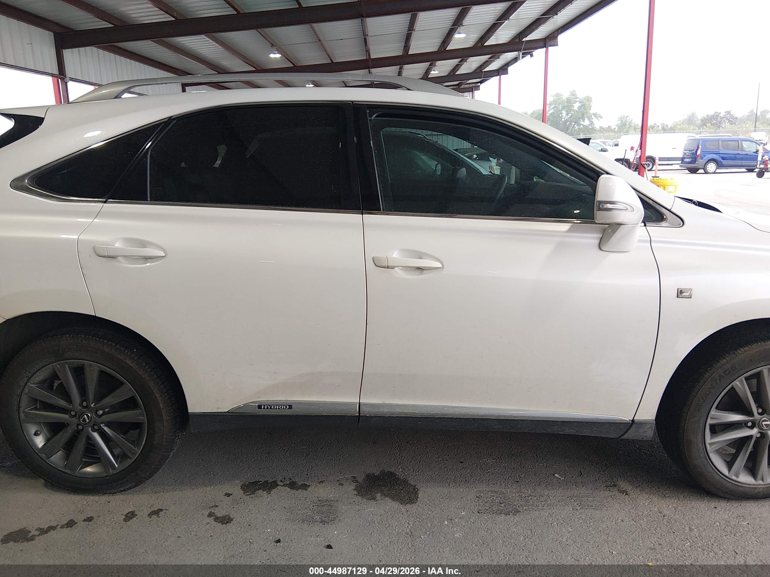 2013 Lexus Rx 450h   White vin: JTJBC1BA6D2446852