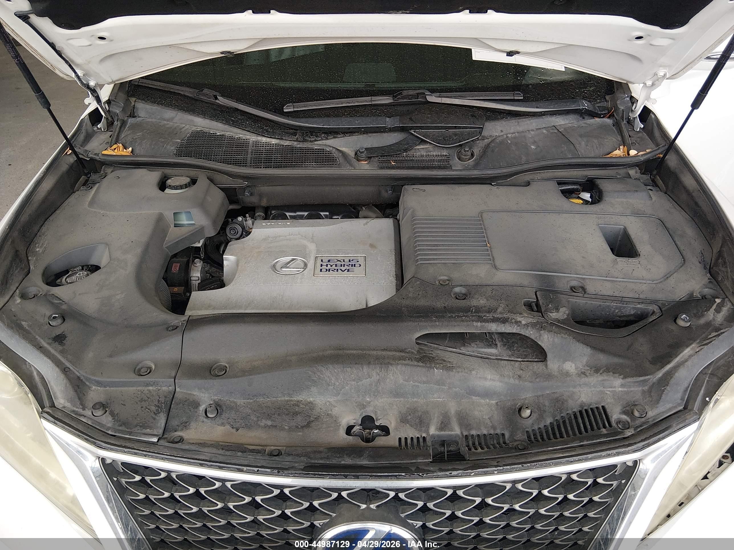 2013 Lexus Rx 450h   White vin: JTJBC1BA6D2446852