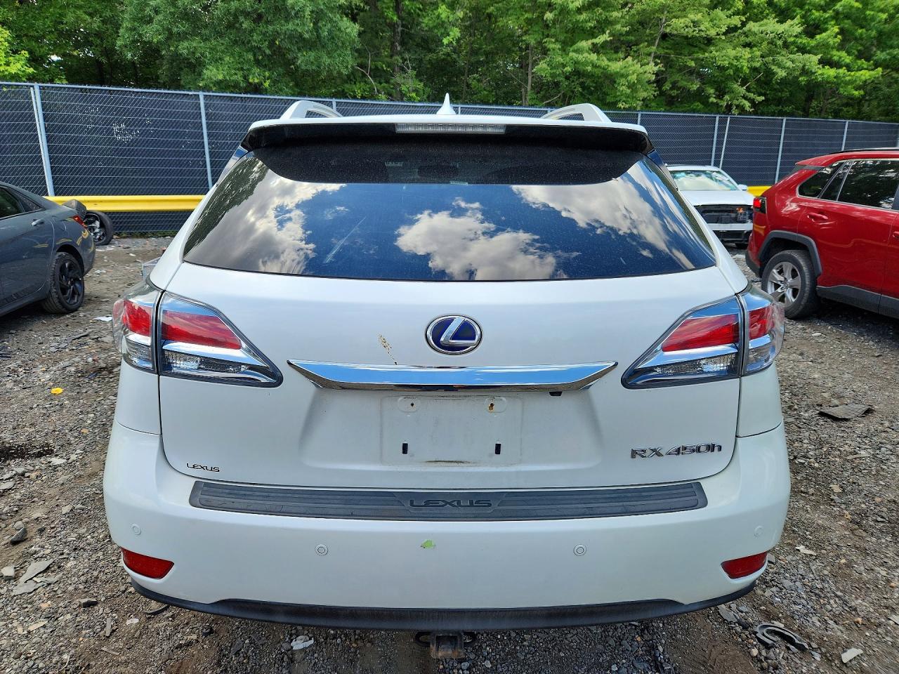 2014 Lexus Rx 450h White vin: JTJBC1BA6E2068310