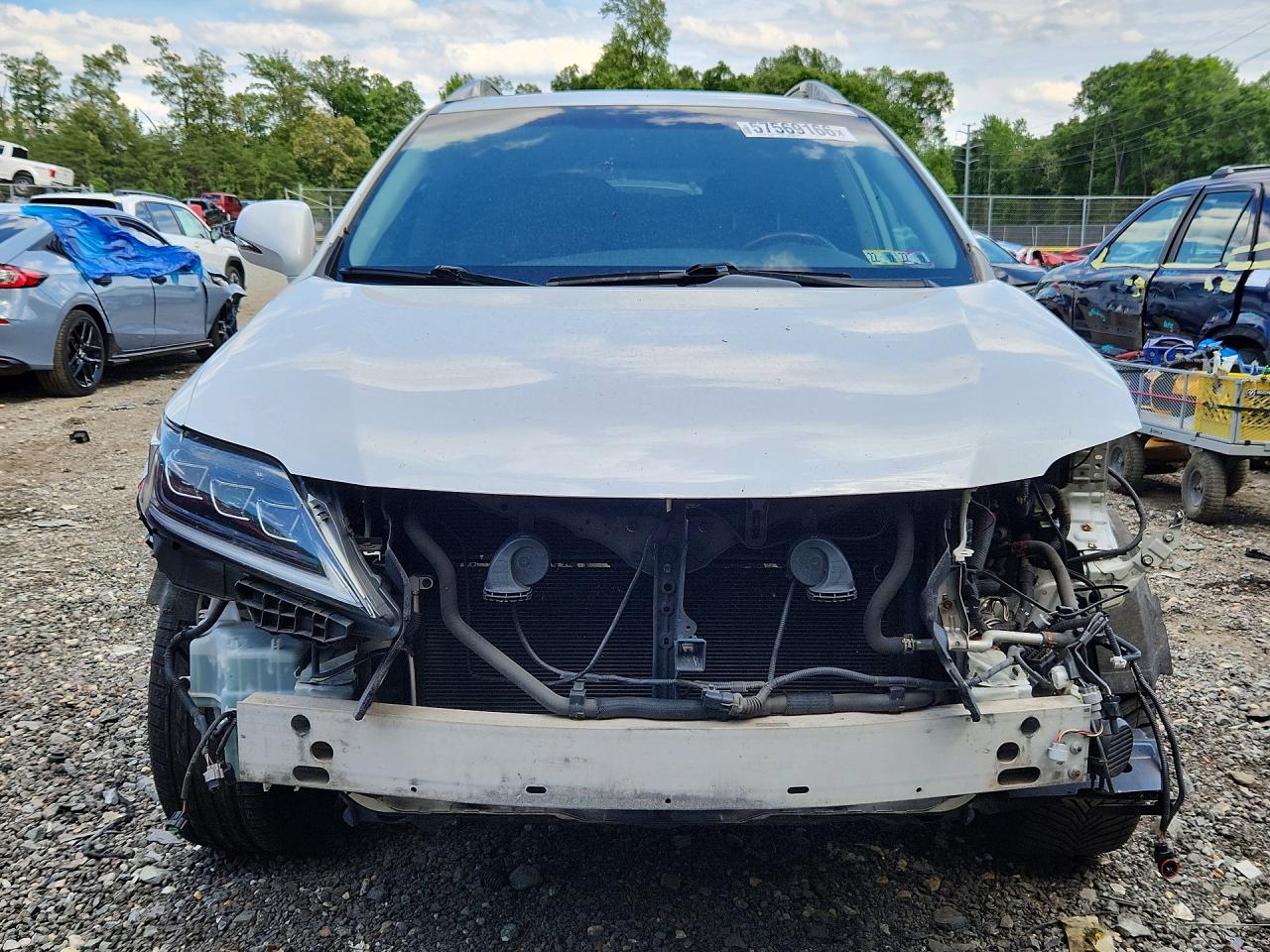 2014 Lexus Rx 450h White vin: JTJBC1BA6E2068310