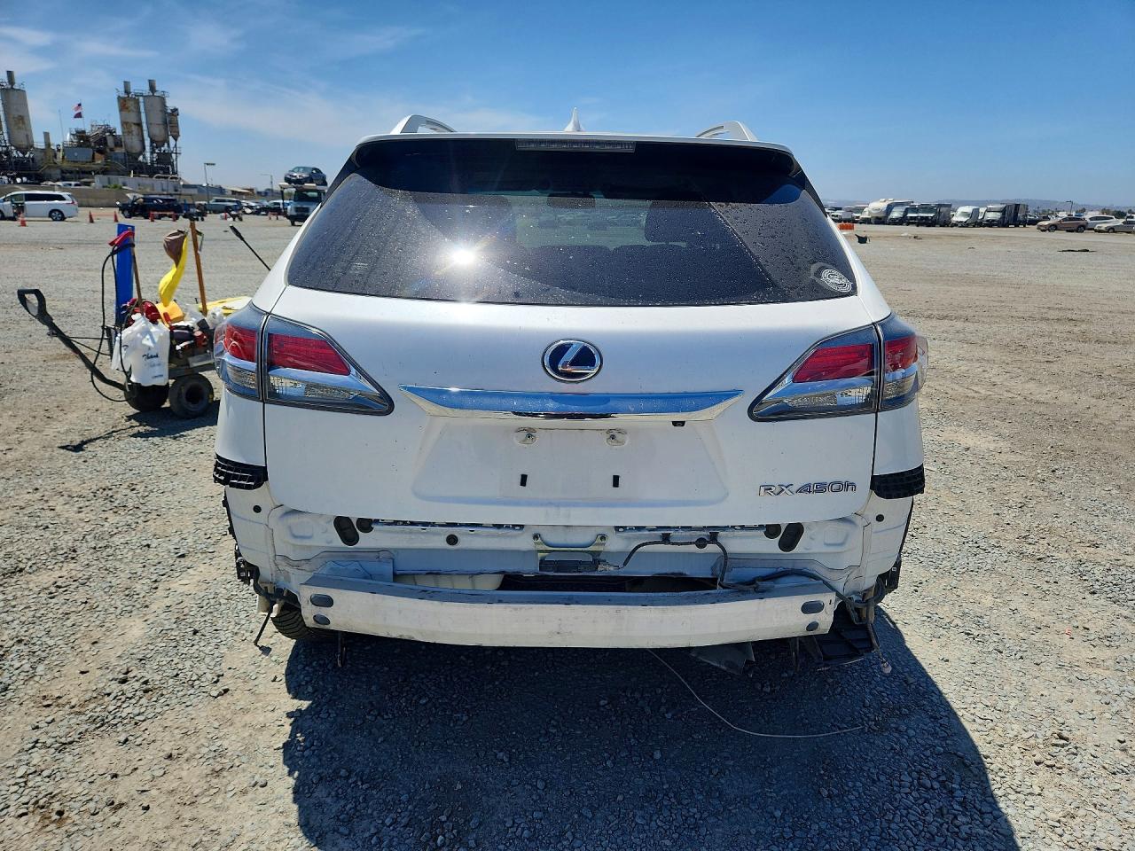 2014 Lexus Rx 450h White vin: JTJBC1BA6E2458579