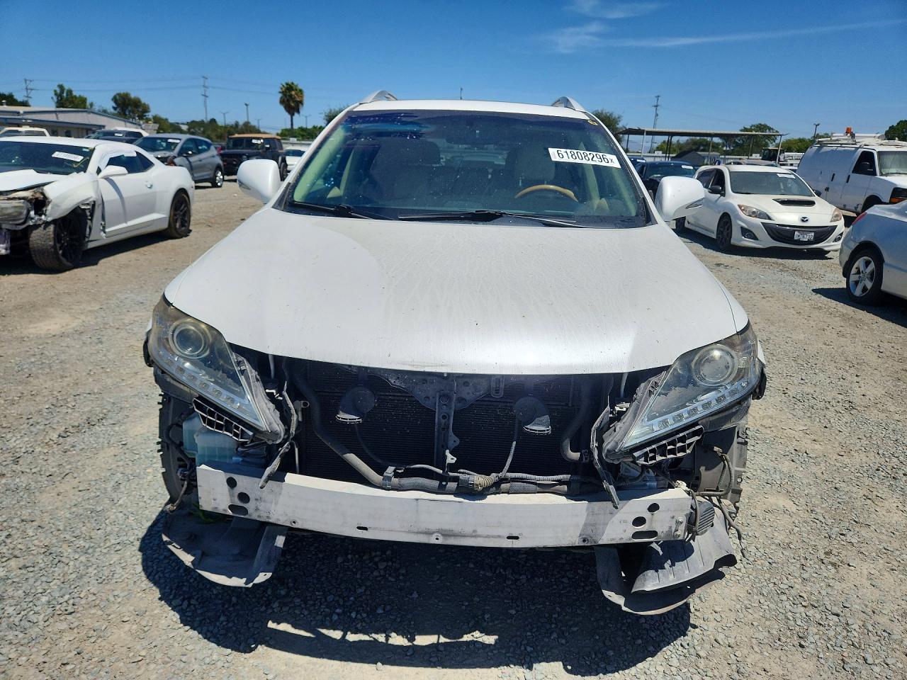 2014 Lexus Rx 450h White vin: JTJBC1BA6E2458579