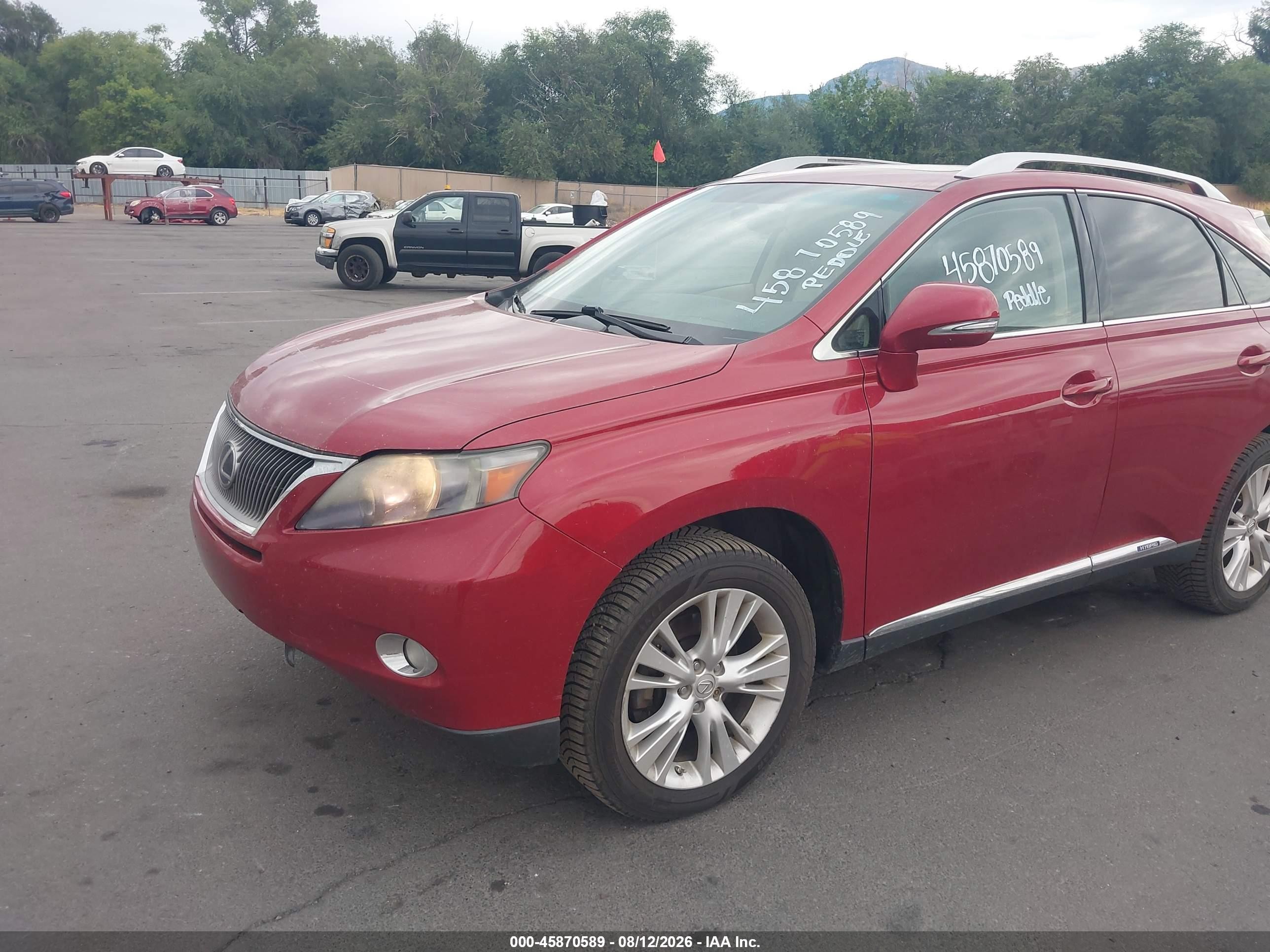 2010 Lexus Rx 450h   Красный vin: JTJBC1BA7A2004772
