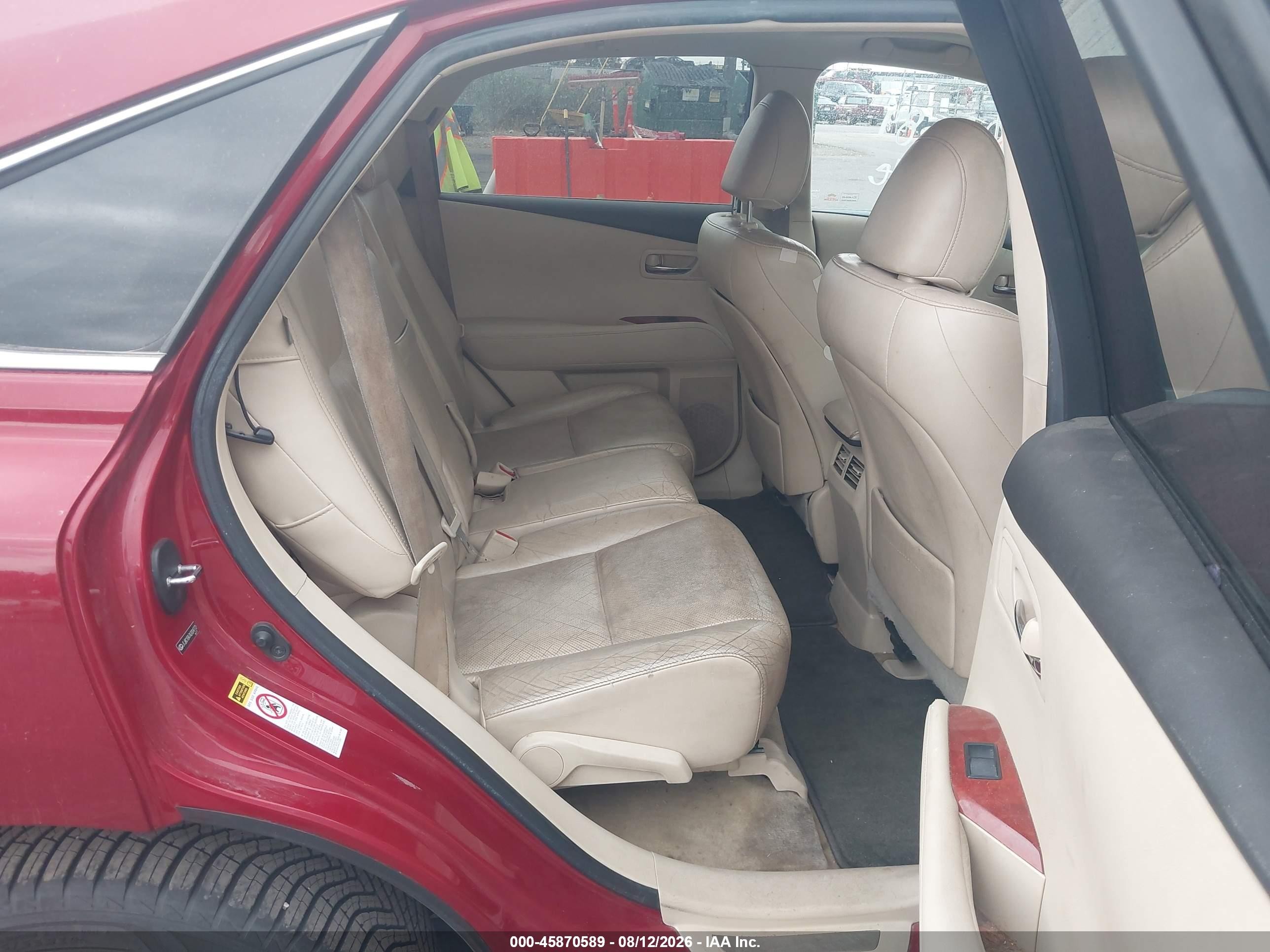 2010 Lexus Rx 450h   Красный vin: JTJBC1BA7A2004772