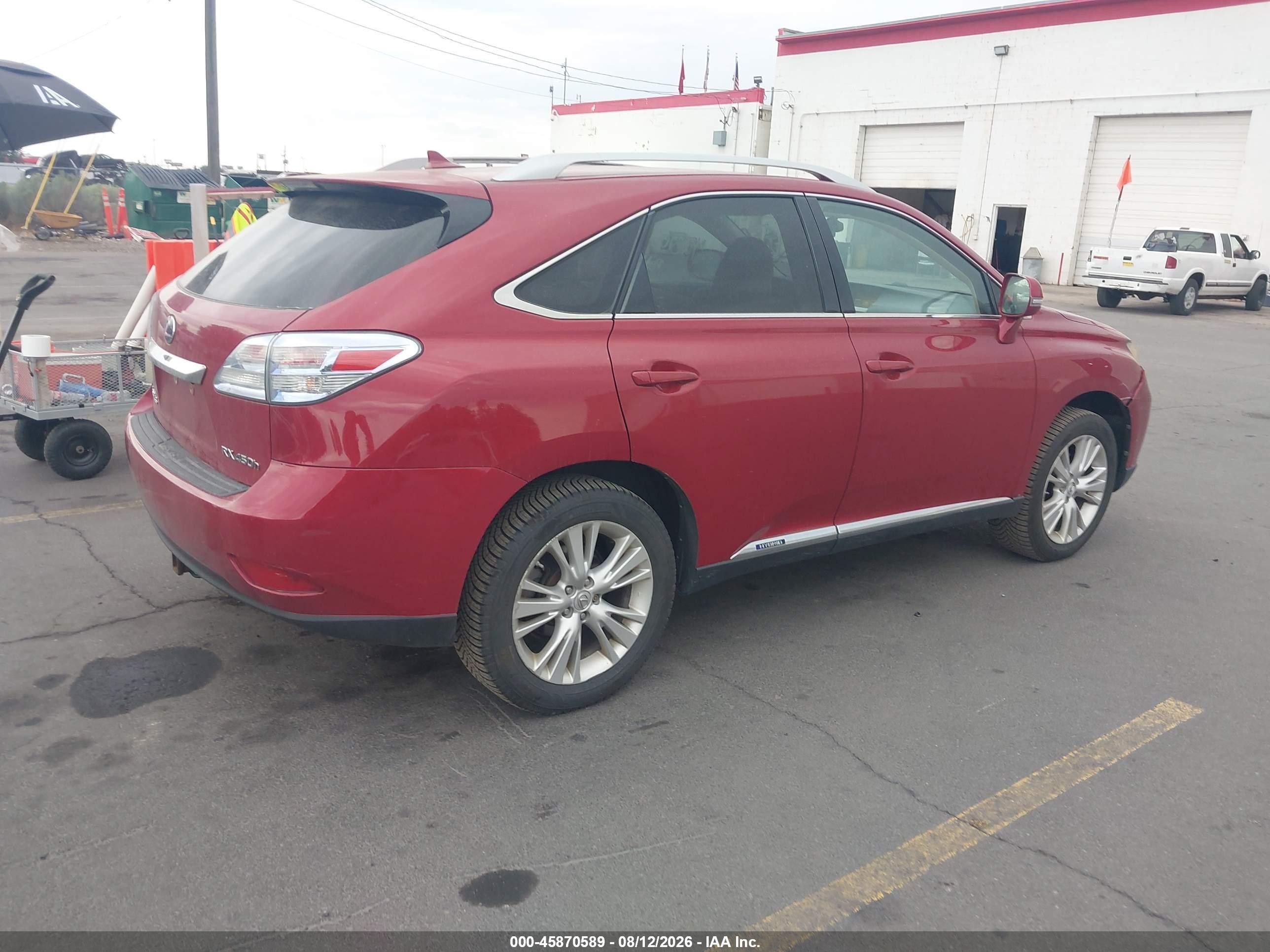 2010 Lexus Rx 450h   Красный vin: JTJBC1BA7A2004772