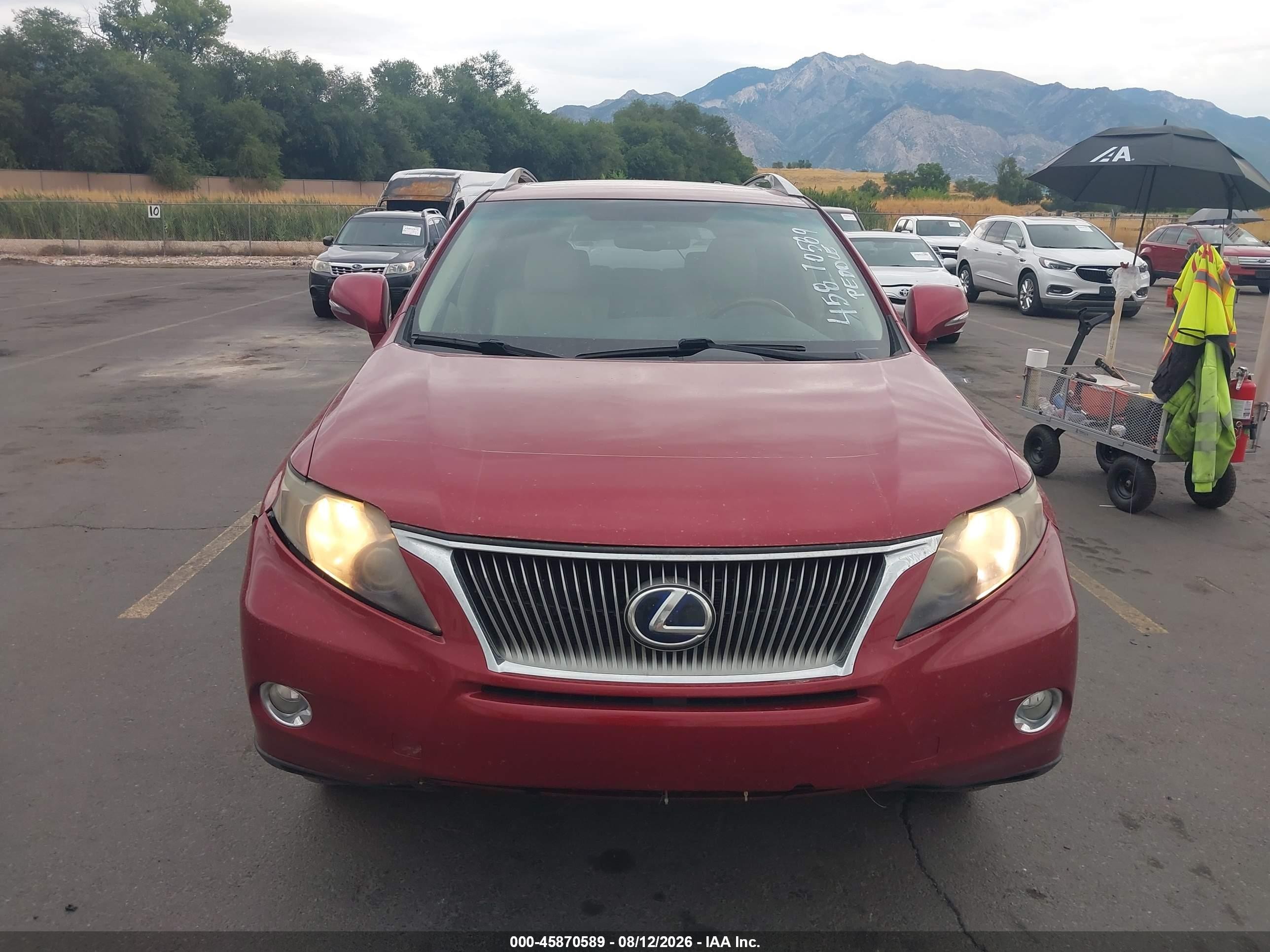 2010 Lexus Rx 450h   Красный vin: JTJBC1BA7A2004772