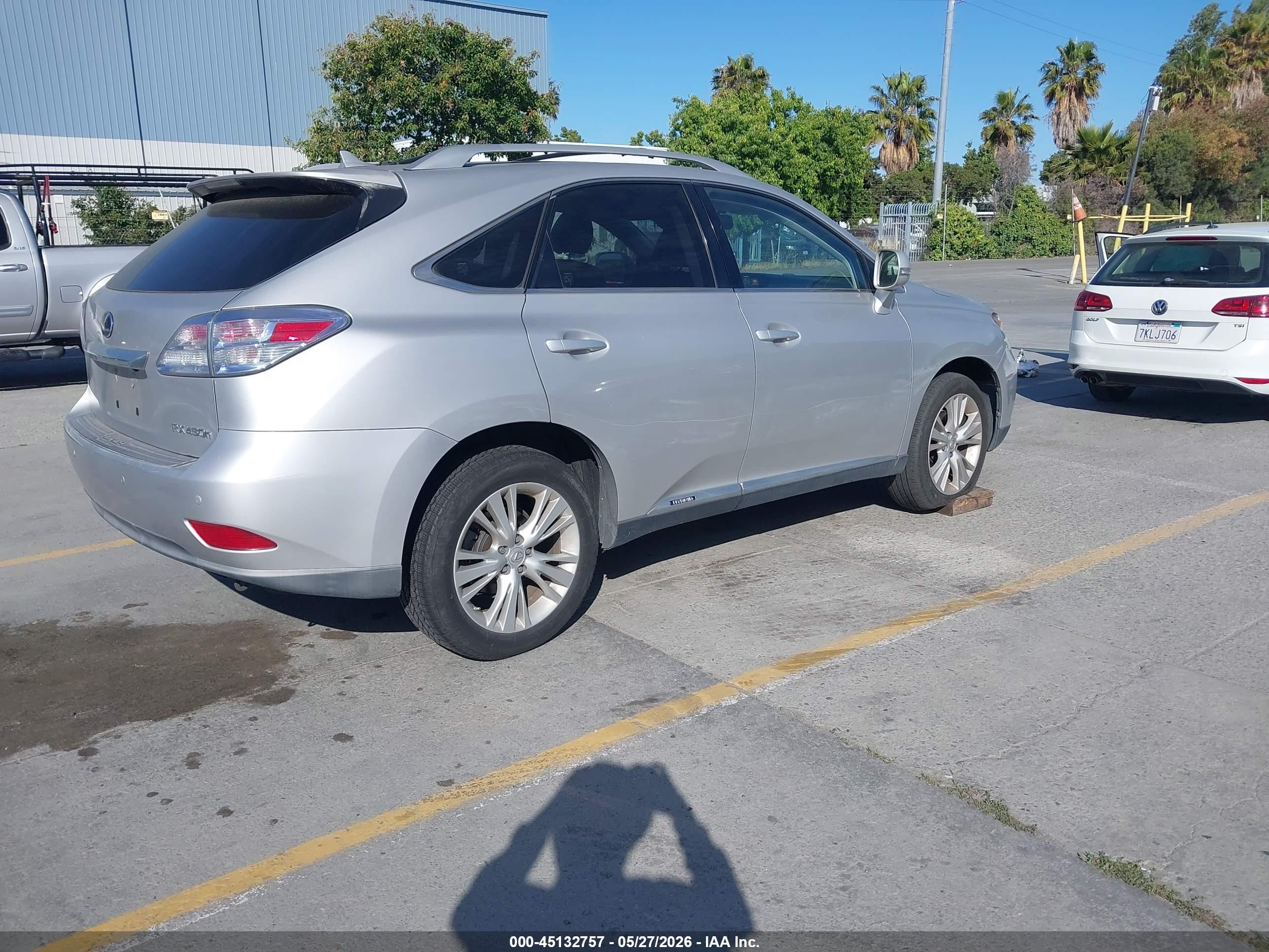 2011 Lexus Rx 450h   Gray vin: JTJBC1BA7B2035599