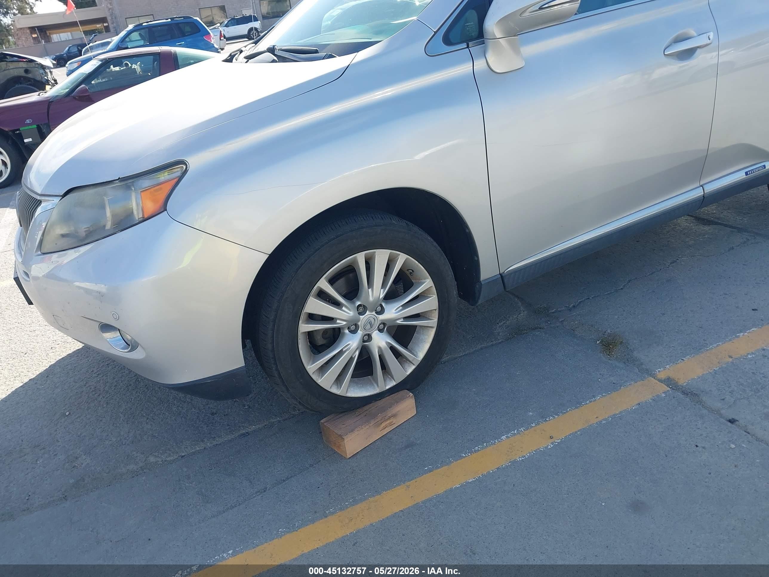 2011 Lexus Rx 450h   Gray vin: JTJBC1BA7B2035599