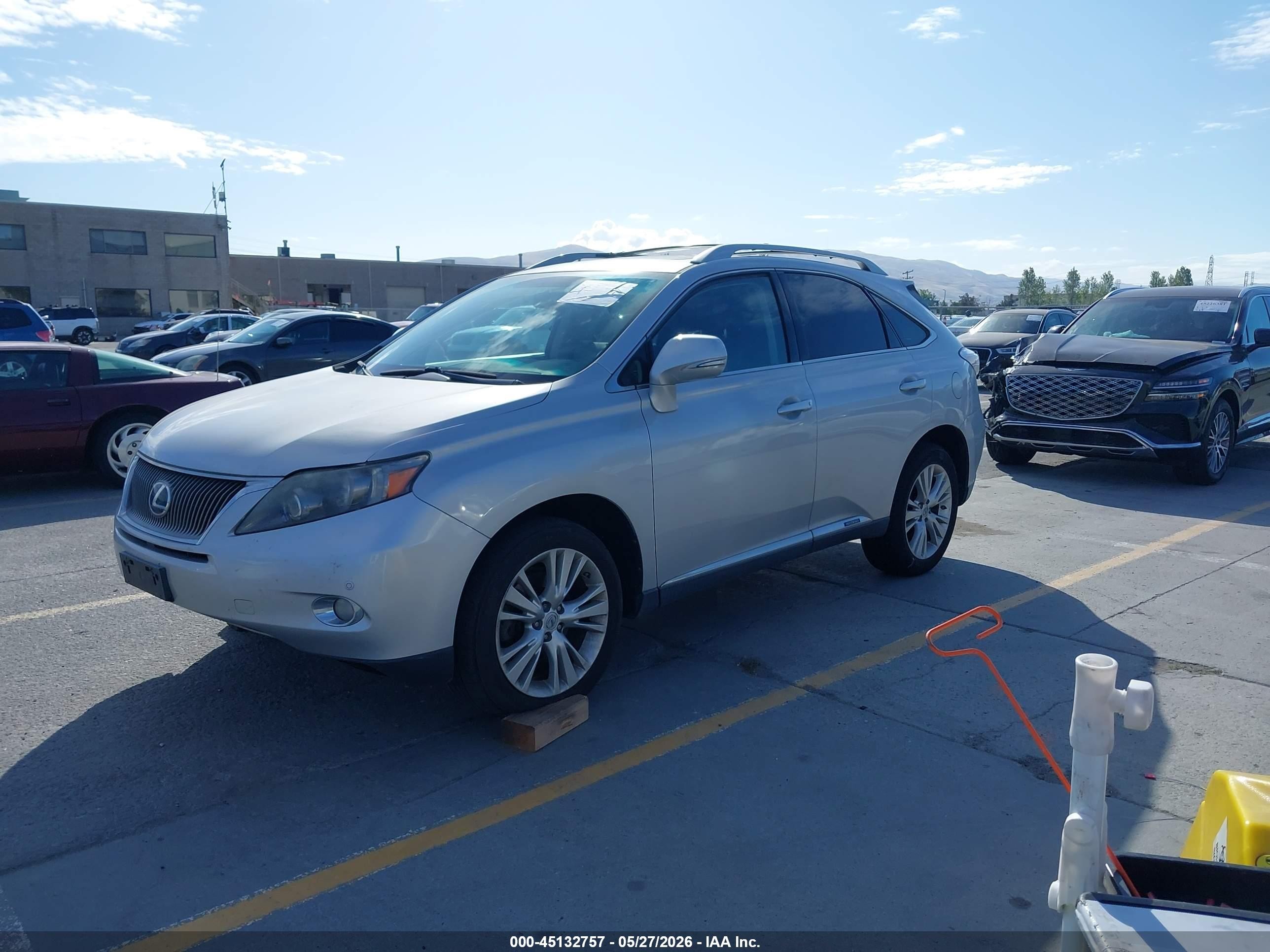 2011 Lexus Rx 450h   Gray vin: JTJBC1BA7B2035599