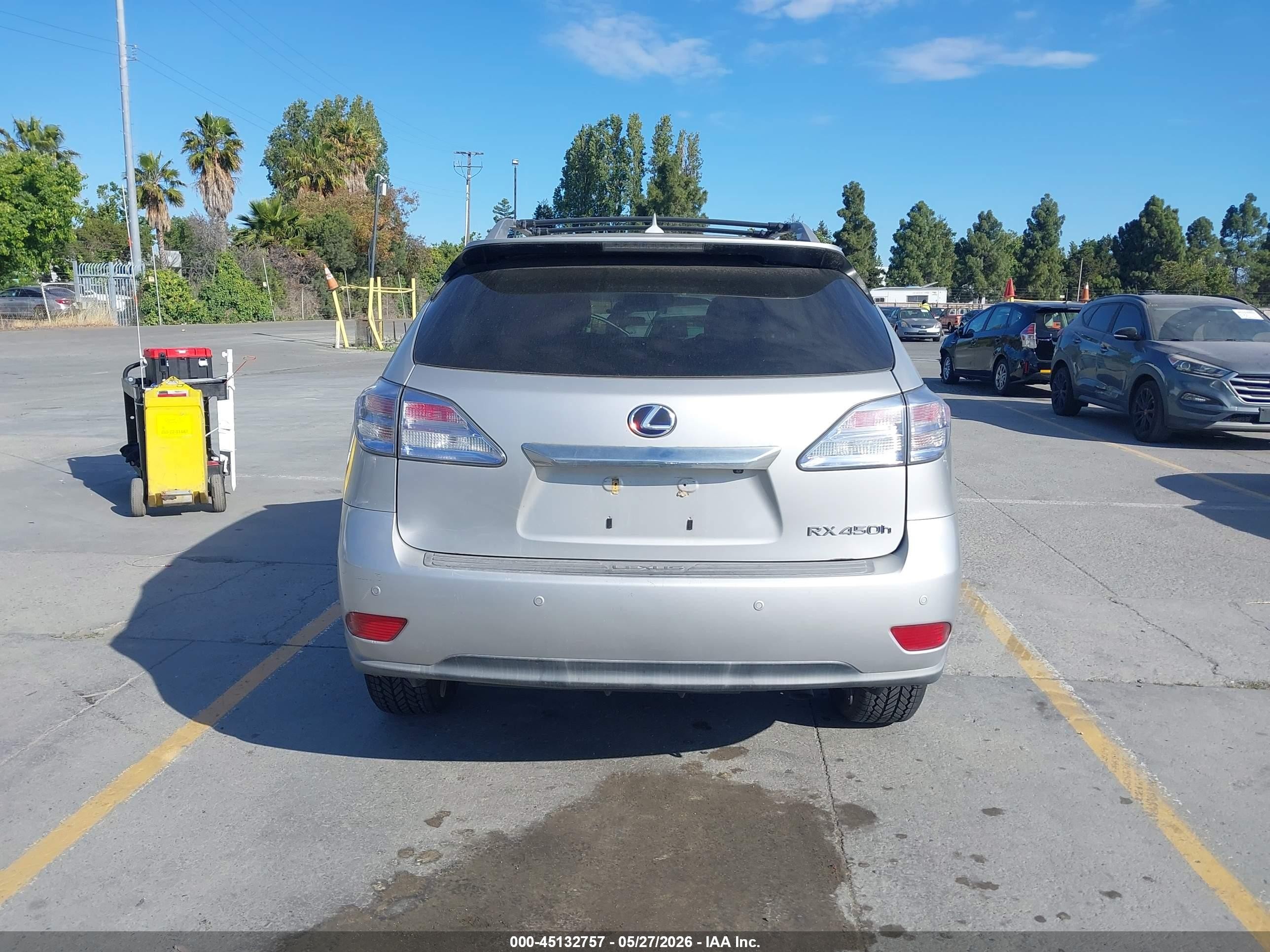 2011 Lexus Rx 450h   Gray vin: JTJBC1BA7B2035599