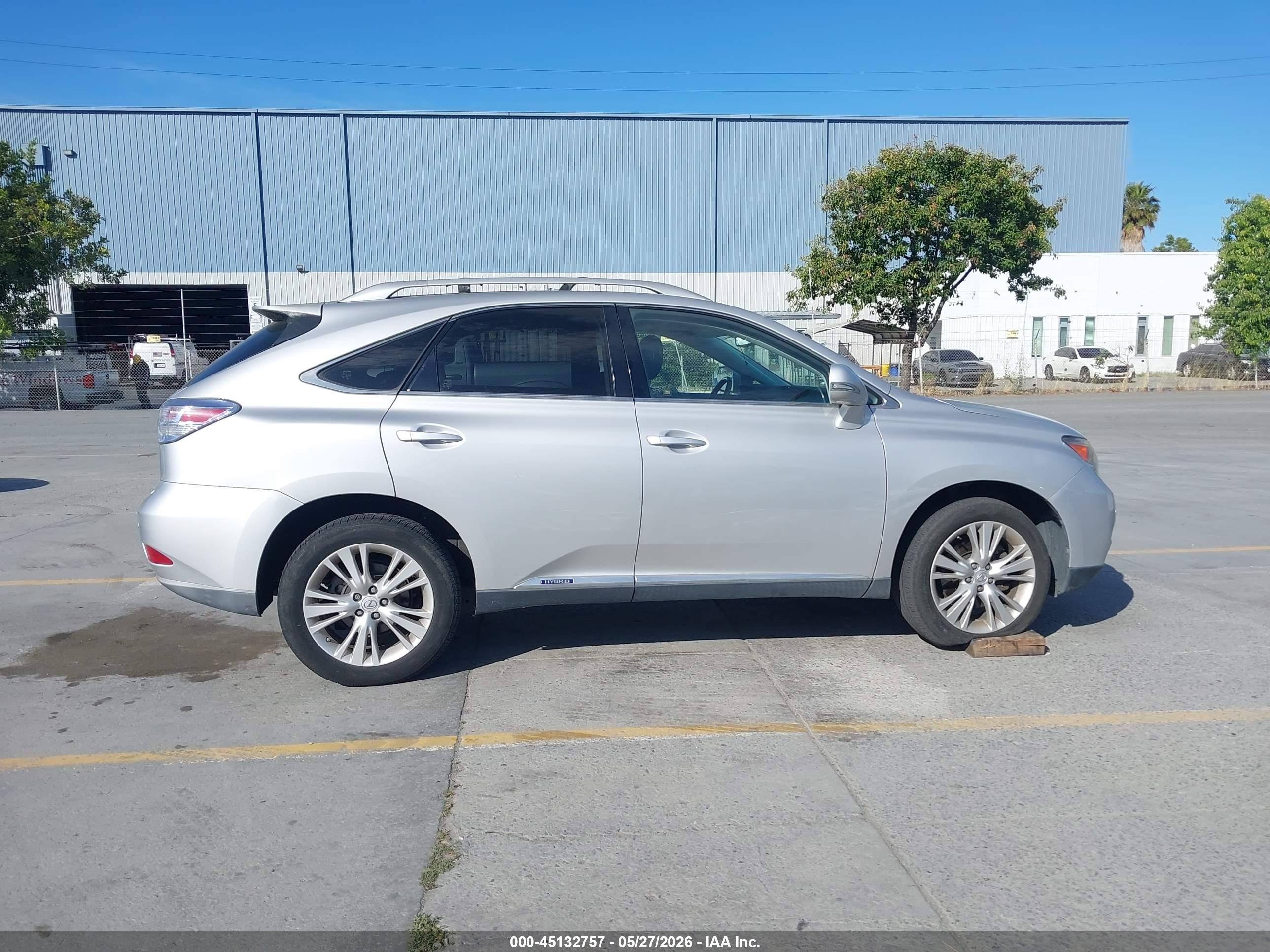 2011 Lexus Rx 450h   Gray vin: JTJBC1BA7B2035599